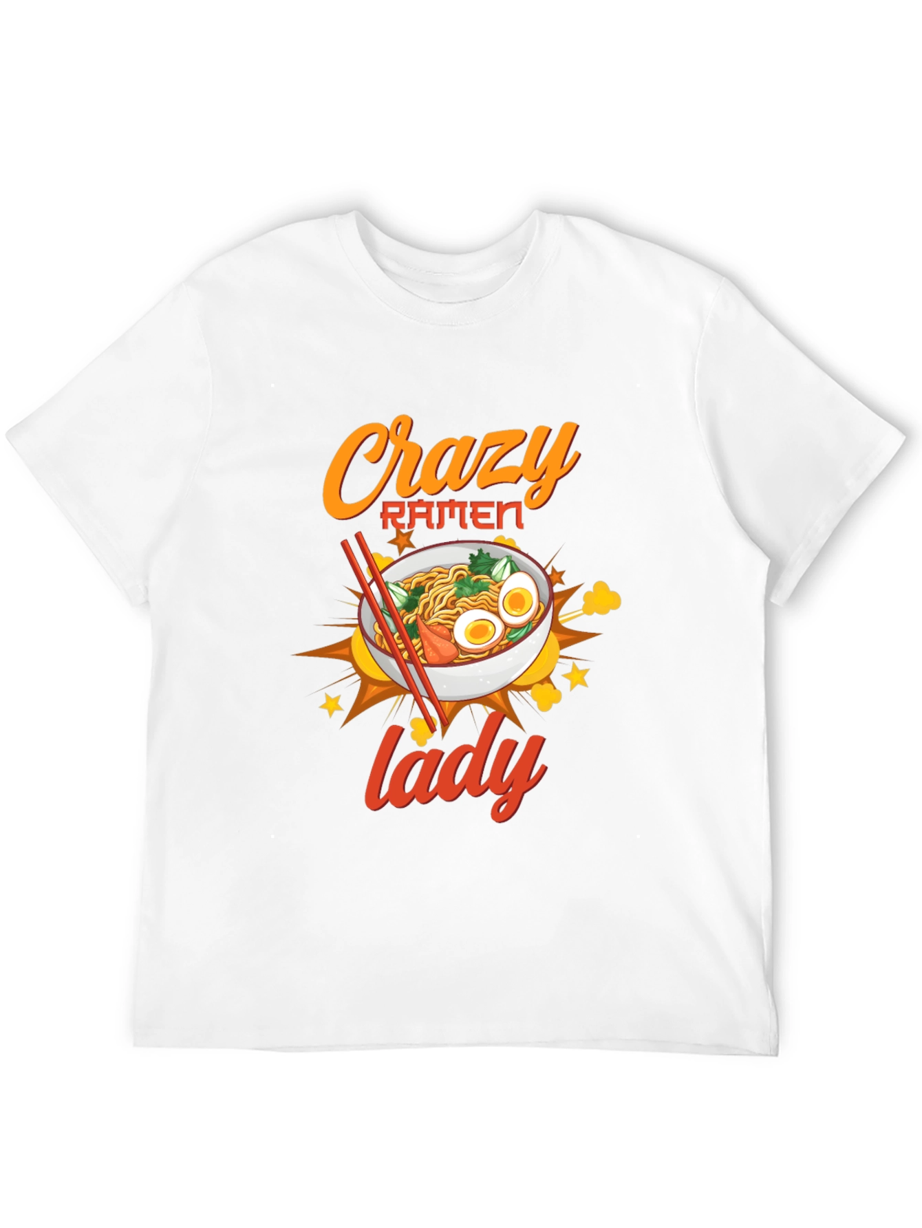 Crazy Ramen Lady Graphic Tee - Unisex