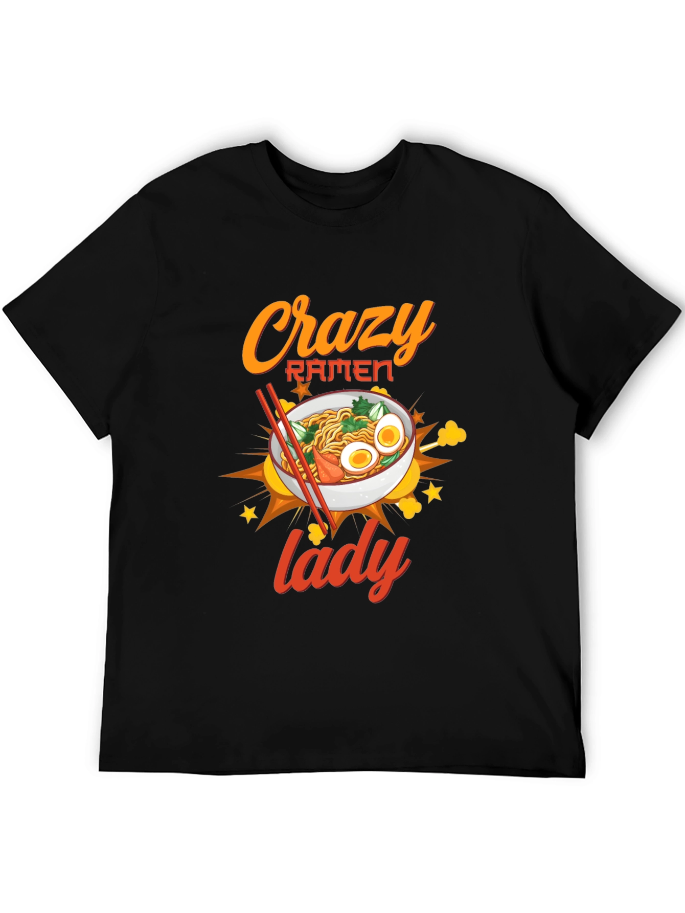 Crazy Ramen Lady Graphic Tee - Unisex