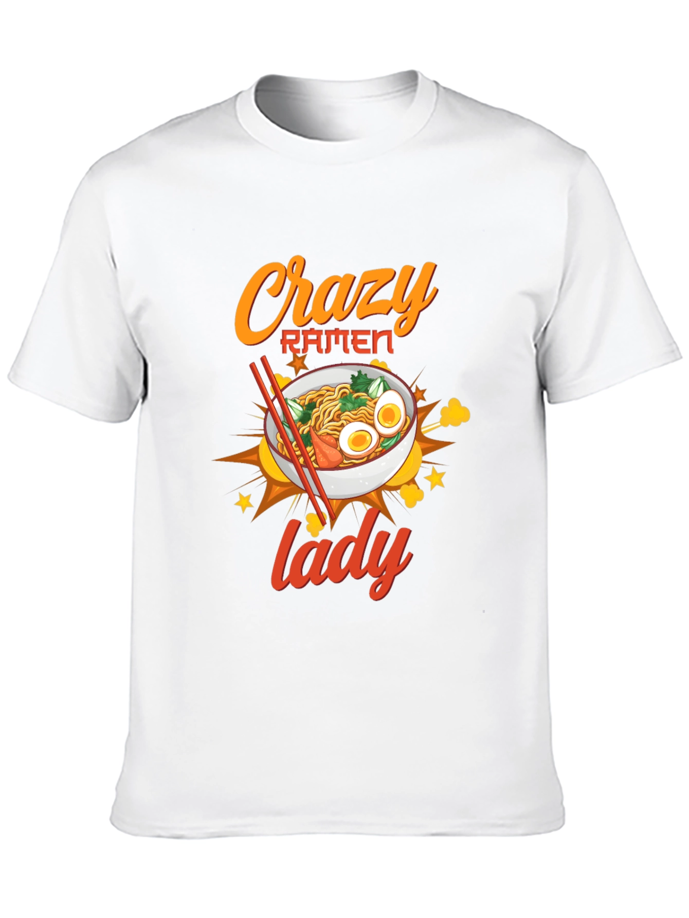 Crazy Ramen Lady Graphic Tee - Unisex