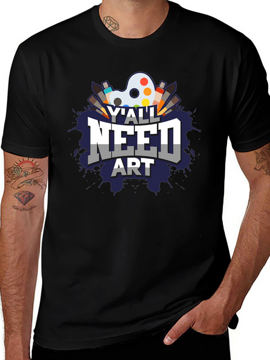 Yall Need Art Graphic T-Shirt - Artist Palette Design