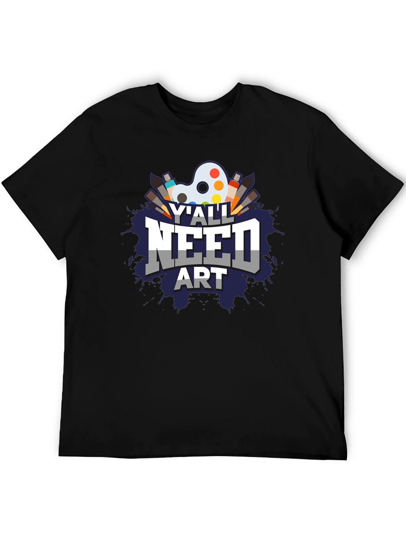 Yall Need Art Graphic T-Shirt - Artist Palette Design