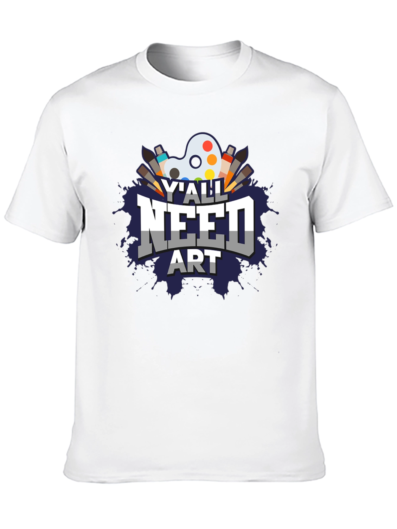 Yall Need Art Graphic T-Shirt - Artist Palette Design