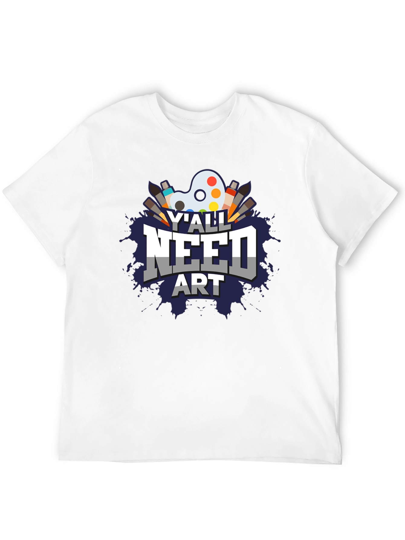 Yall Need Art Graphic T-Shirt - Artist Palette Design