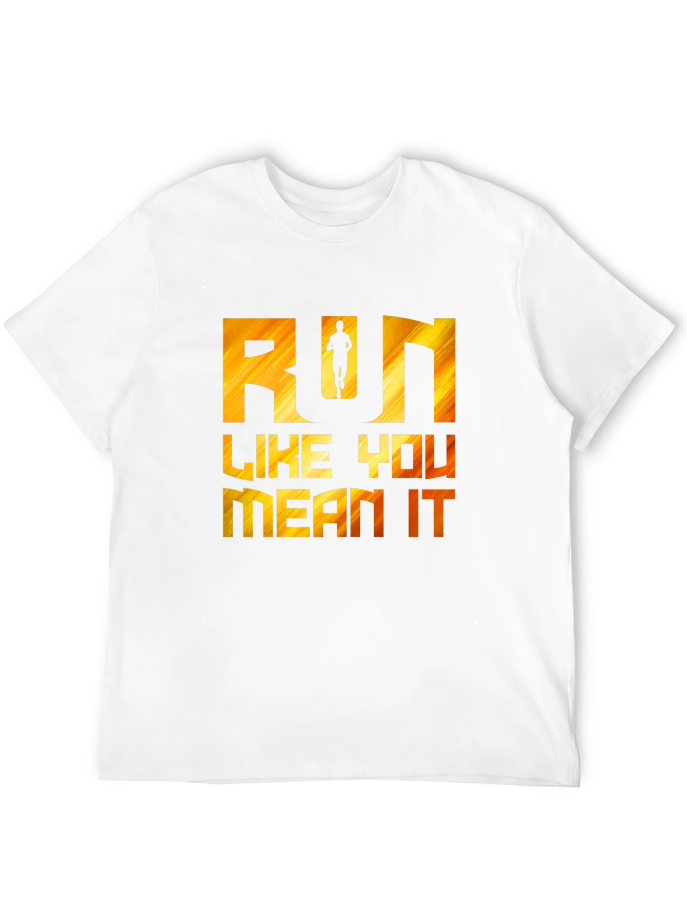 Run Like You Mean It Graphic Tee - Black