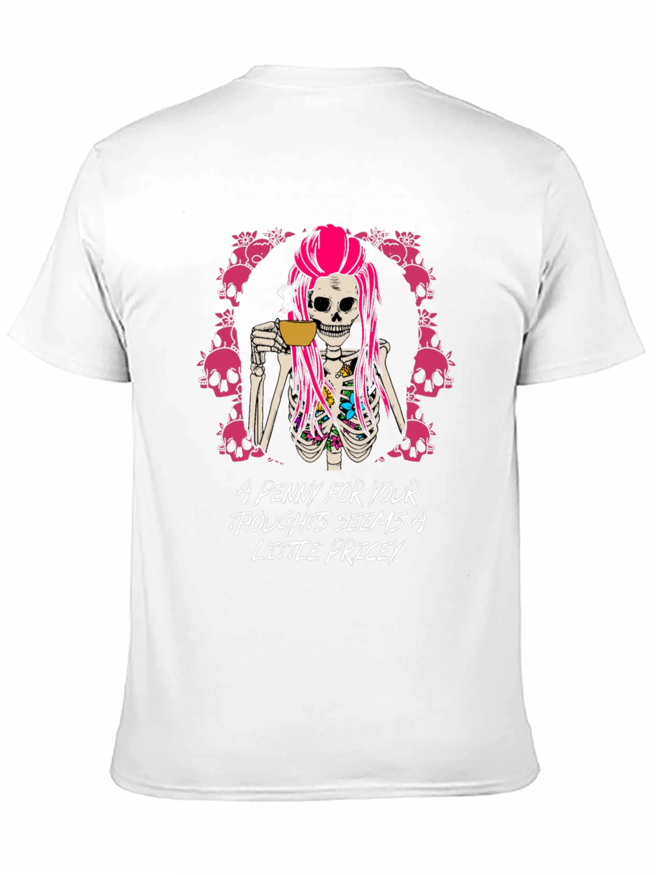 Penny For Your Thoughts Graphic T-Shirt - Black