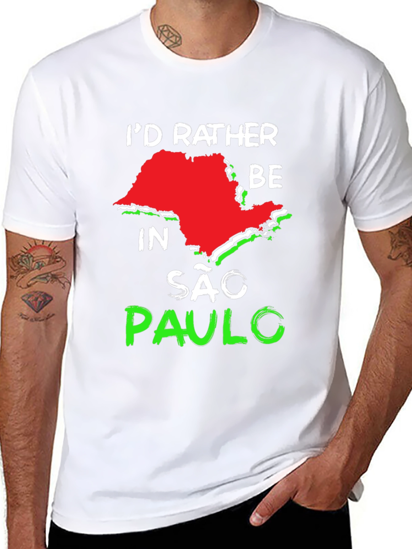 Id Rather Be In Sao Paulo Graphic Tee