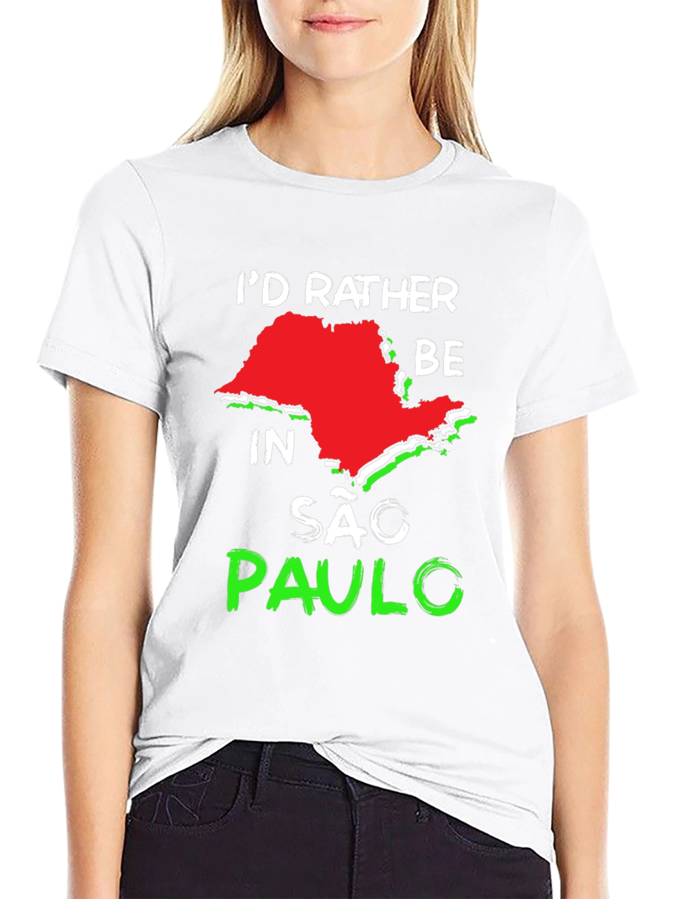 Id Rather Be In Sao Paulo Graphic Tee