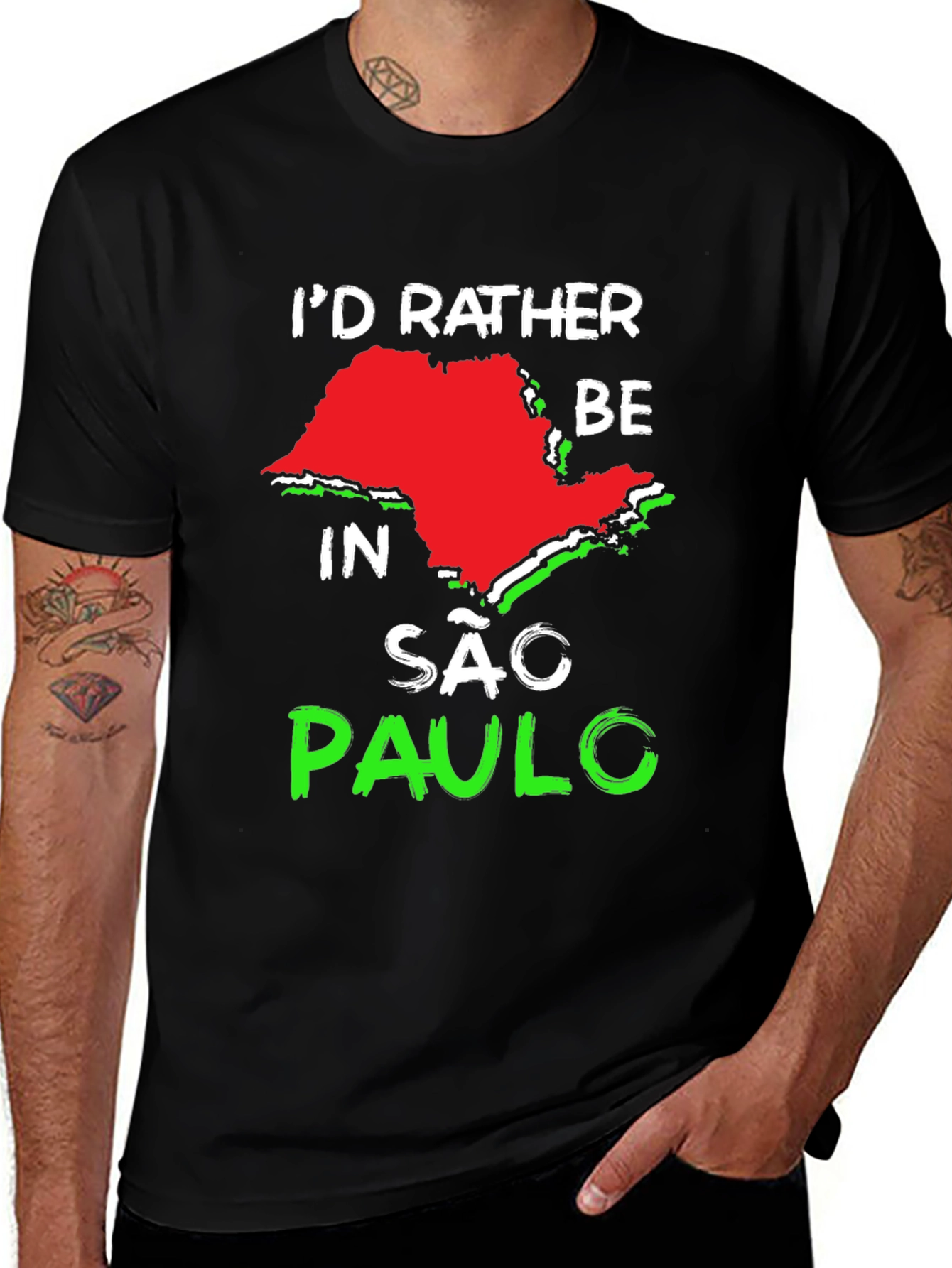 Id Rather Be In Sao Paulo Graphic Tee
