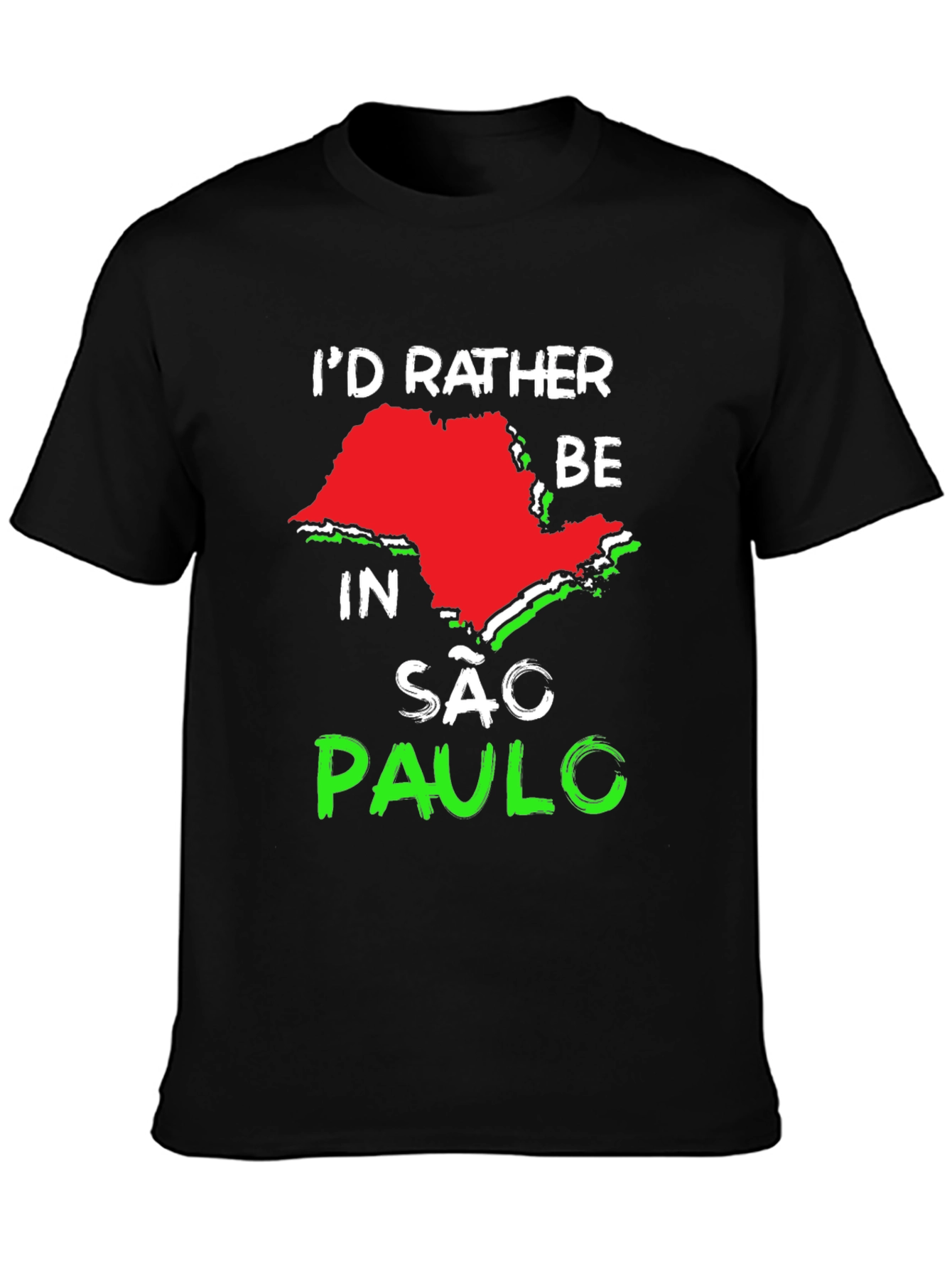 Id Rather Be In Sao Paulo Graphic Tee