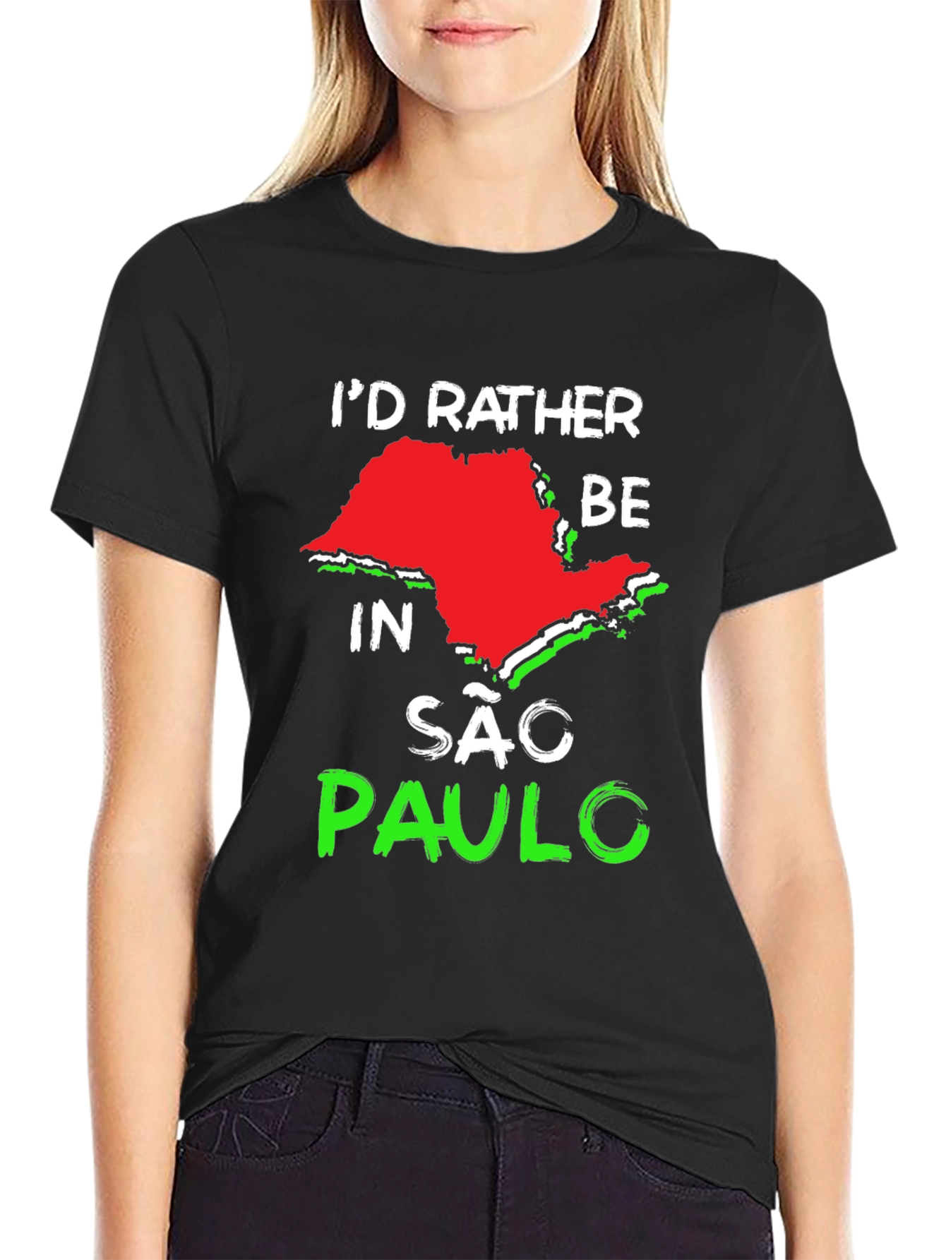 Id Rather Be In Sao Paulo Graphic Tee