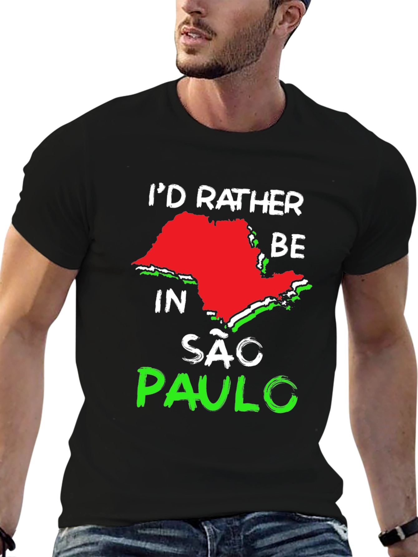 Id Rather Be In Sao Paulo Graphic Tee