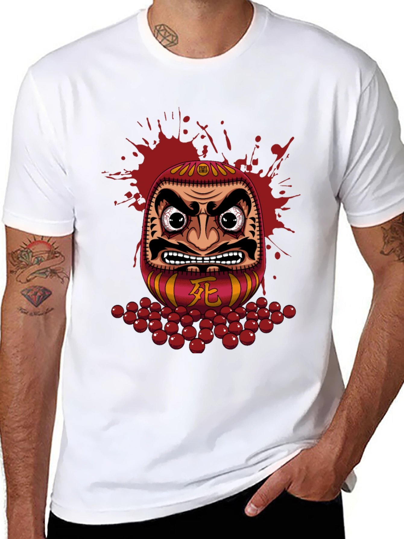 Daruma Doll Graphic Tee - Japanese Inspired Design