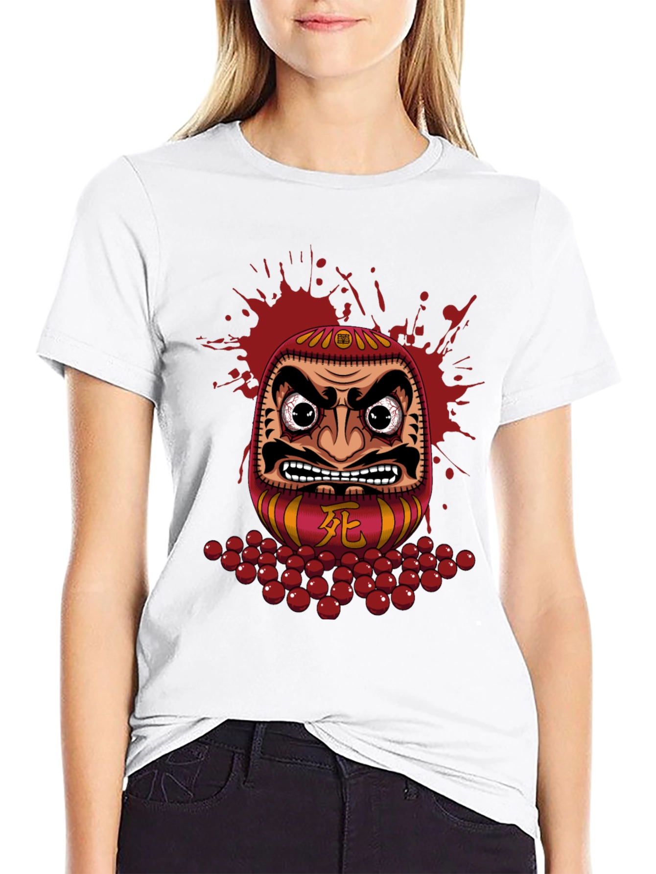 Daruma Doll Graphic Tee - Japanese Inspired Design