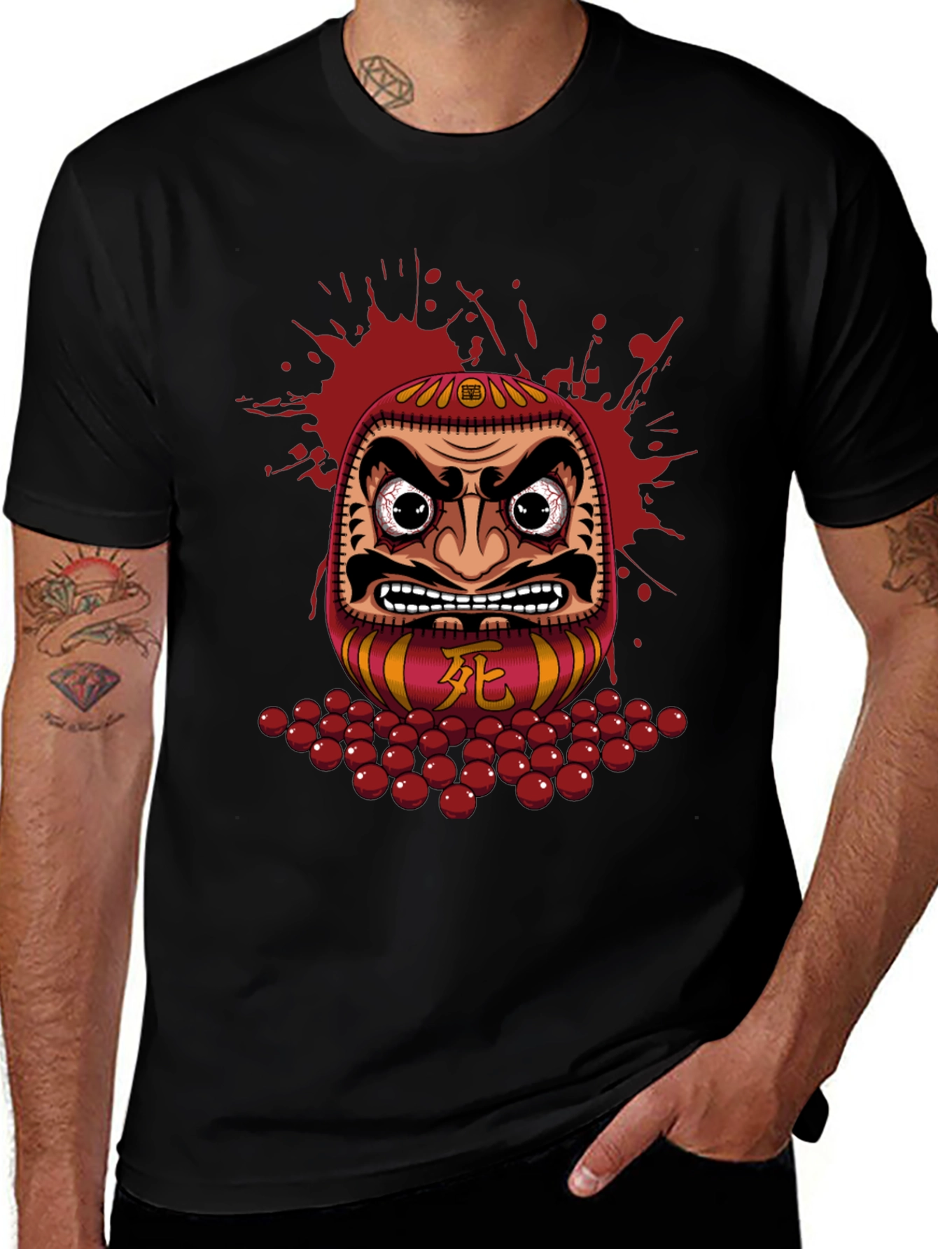 Daruma Doll Graphic Tee - Japanese Inspired Design