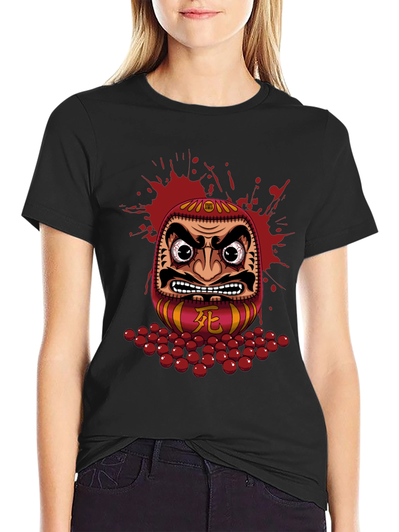 Daruma Doll Graphic Tee - Japanese Inspired Design