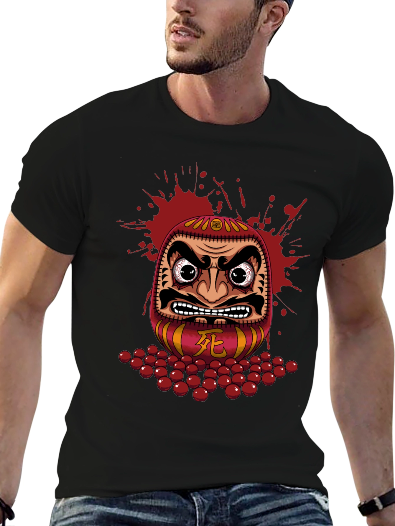 Daruma Doll Graphic Tee - Japanese Inspired Design