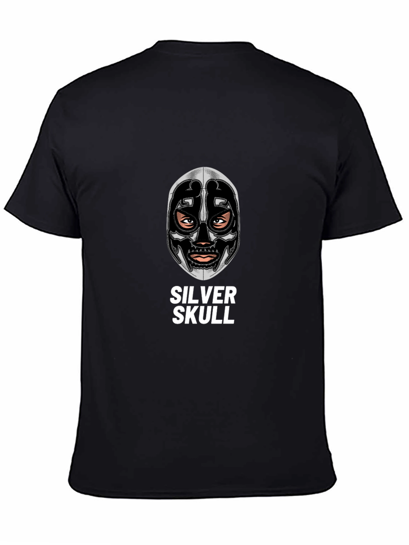 Silver Skull Graphic Tee - Unique Design