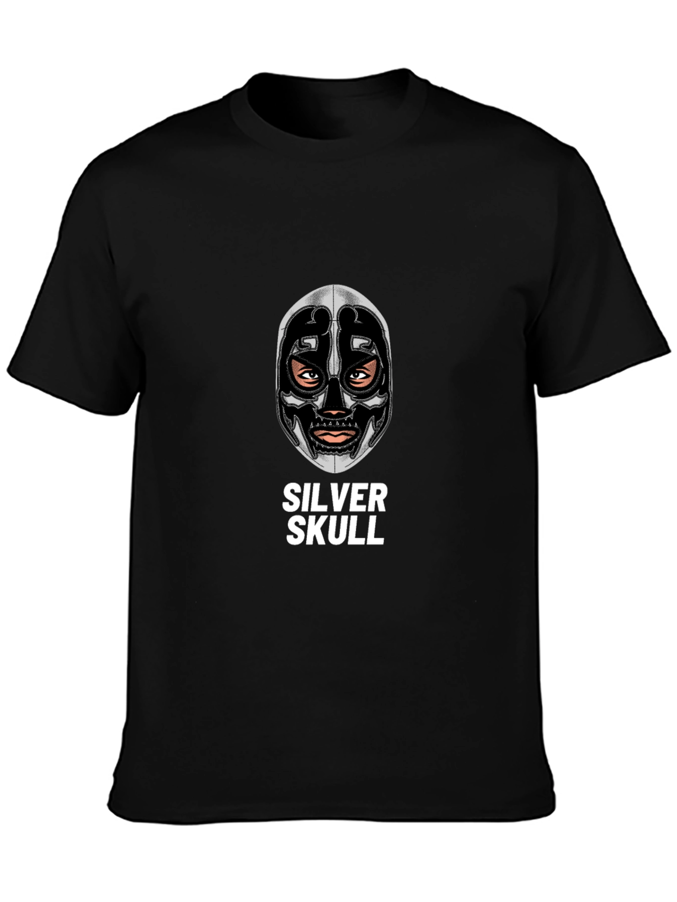 Silver Skull Graphic Tee - Unique Design