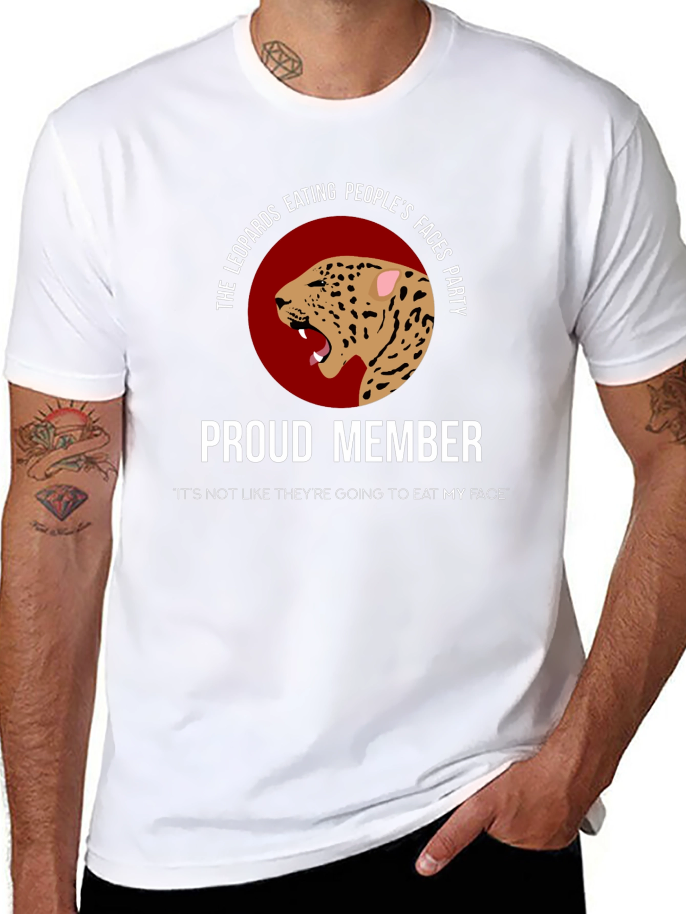Leopards Eating Faces Party T-Shirt