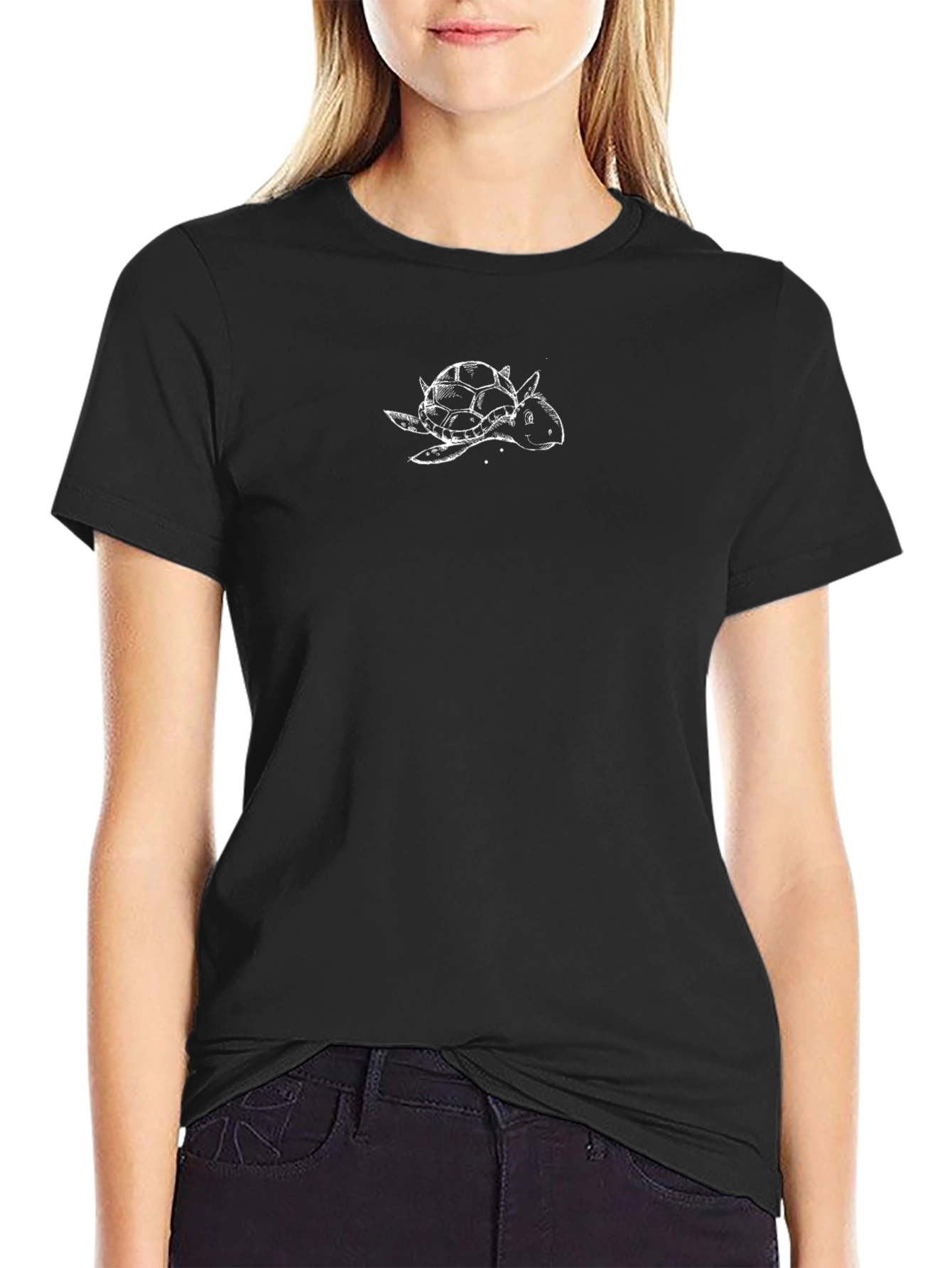 Black Turtle Graphic Tee - Relaxed Fit