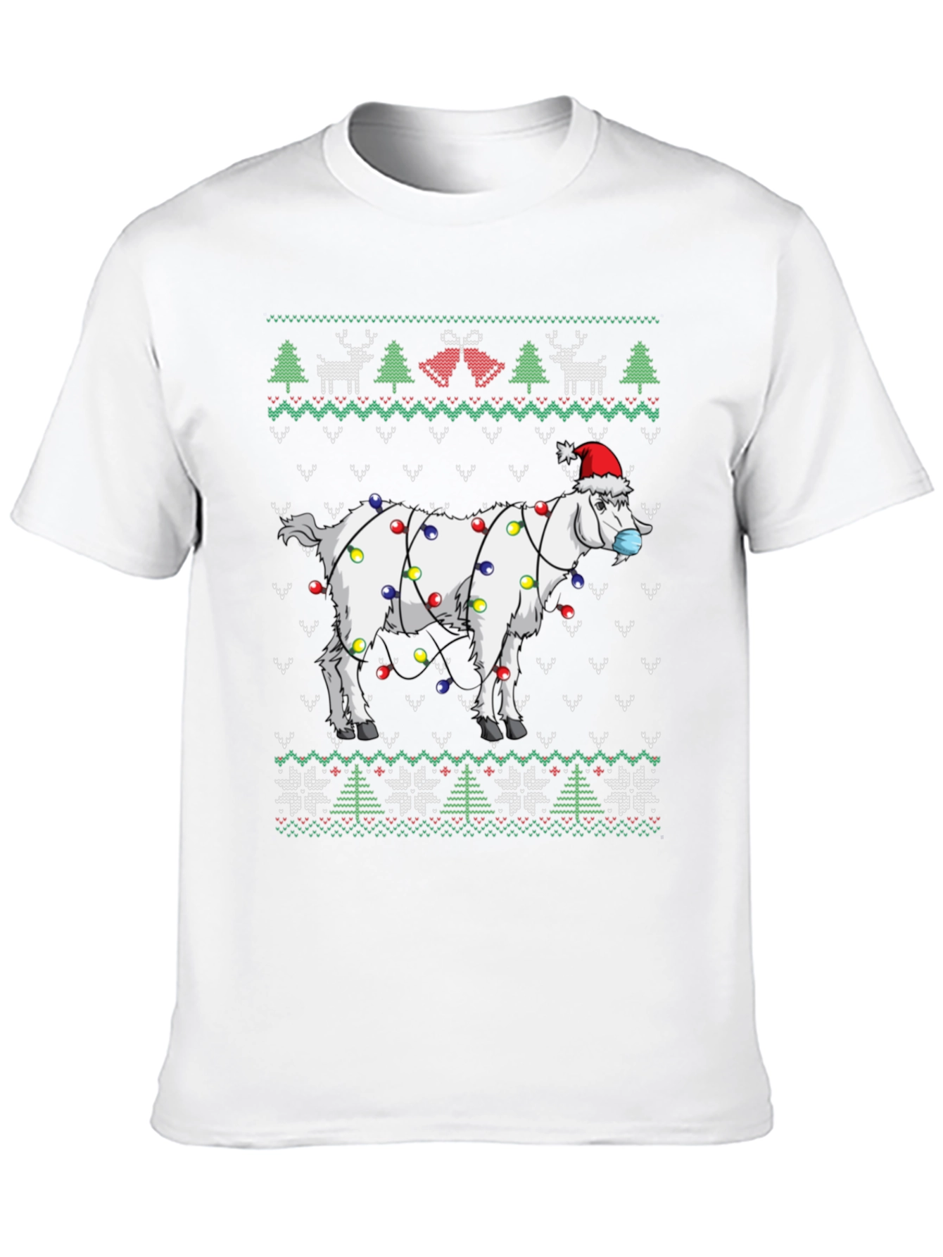 Festive Goat Christmas T-Shirt