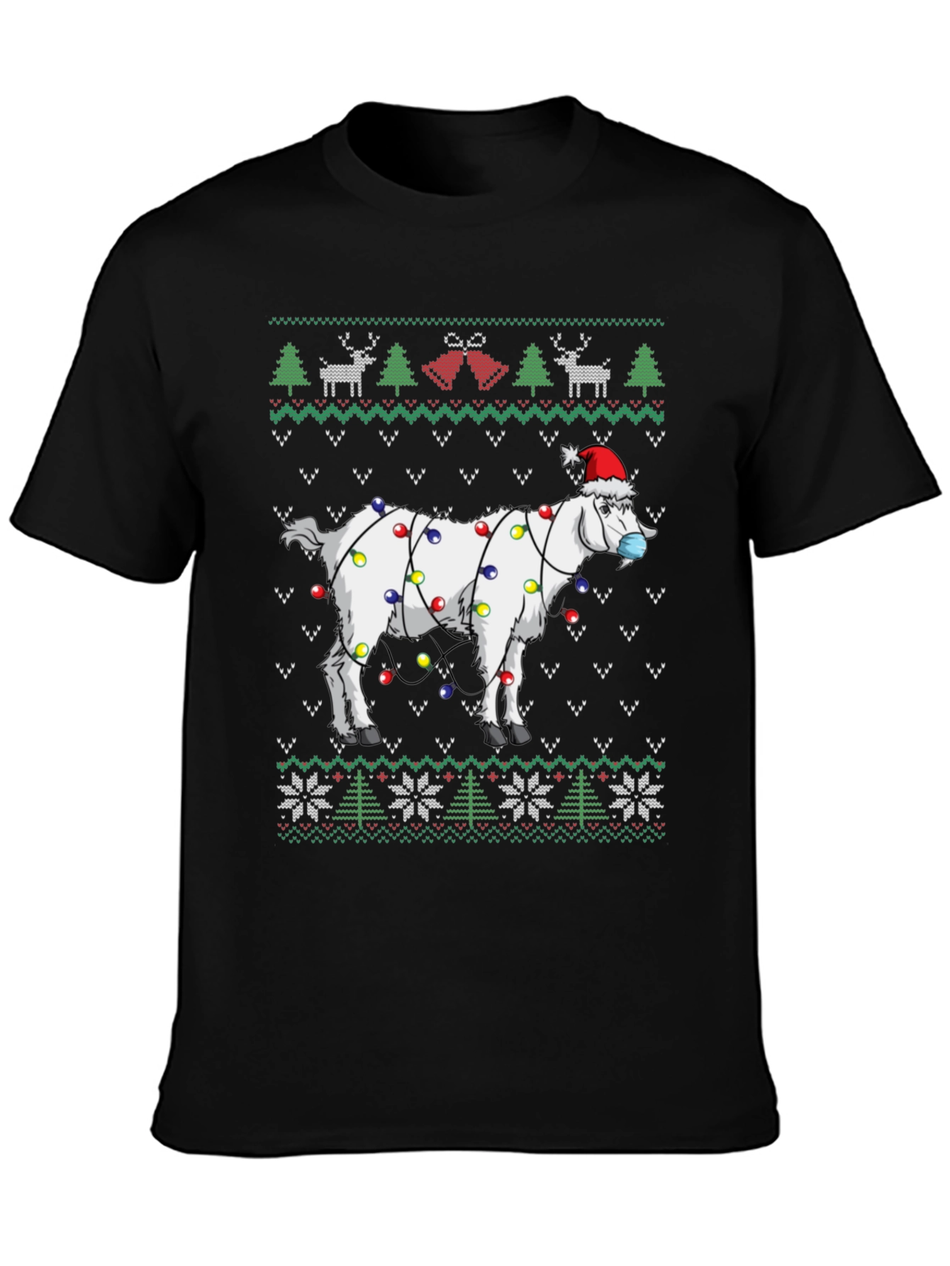 Festive Goat Christmas T-Shirt