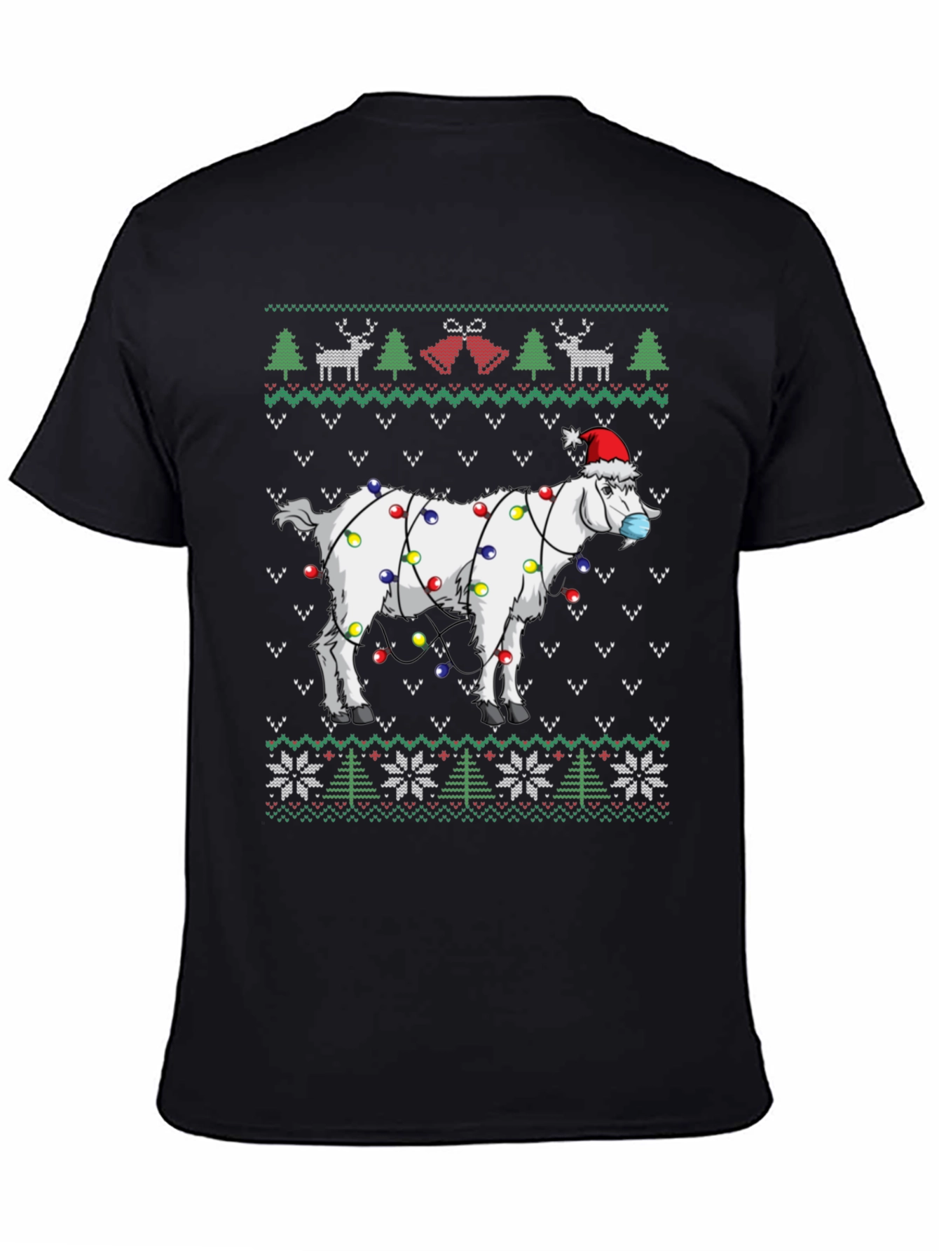 Festive Goat Christmas T-Shirt