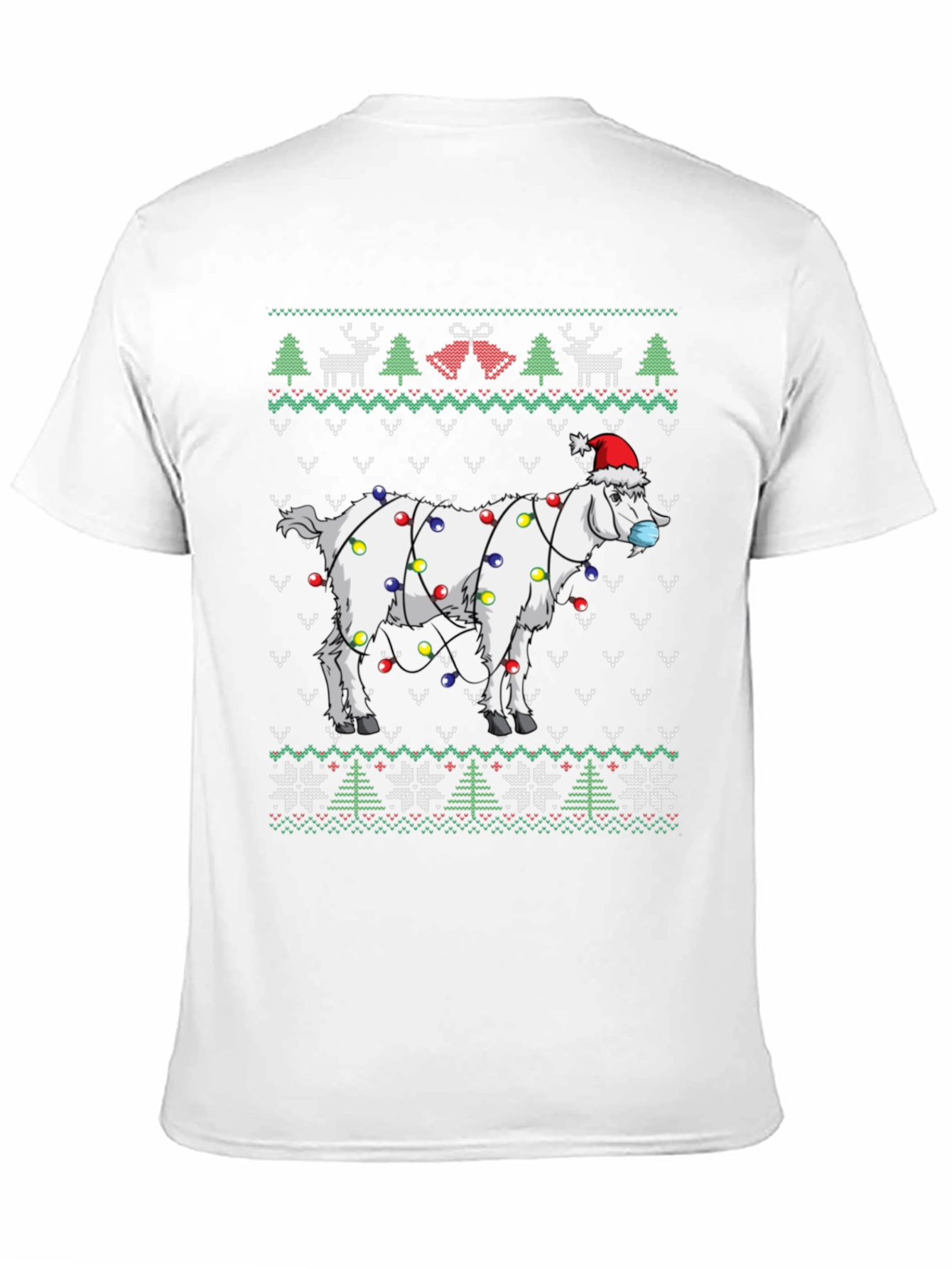 Festive Goat Christmas T-Shirt