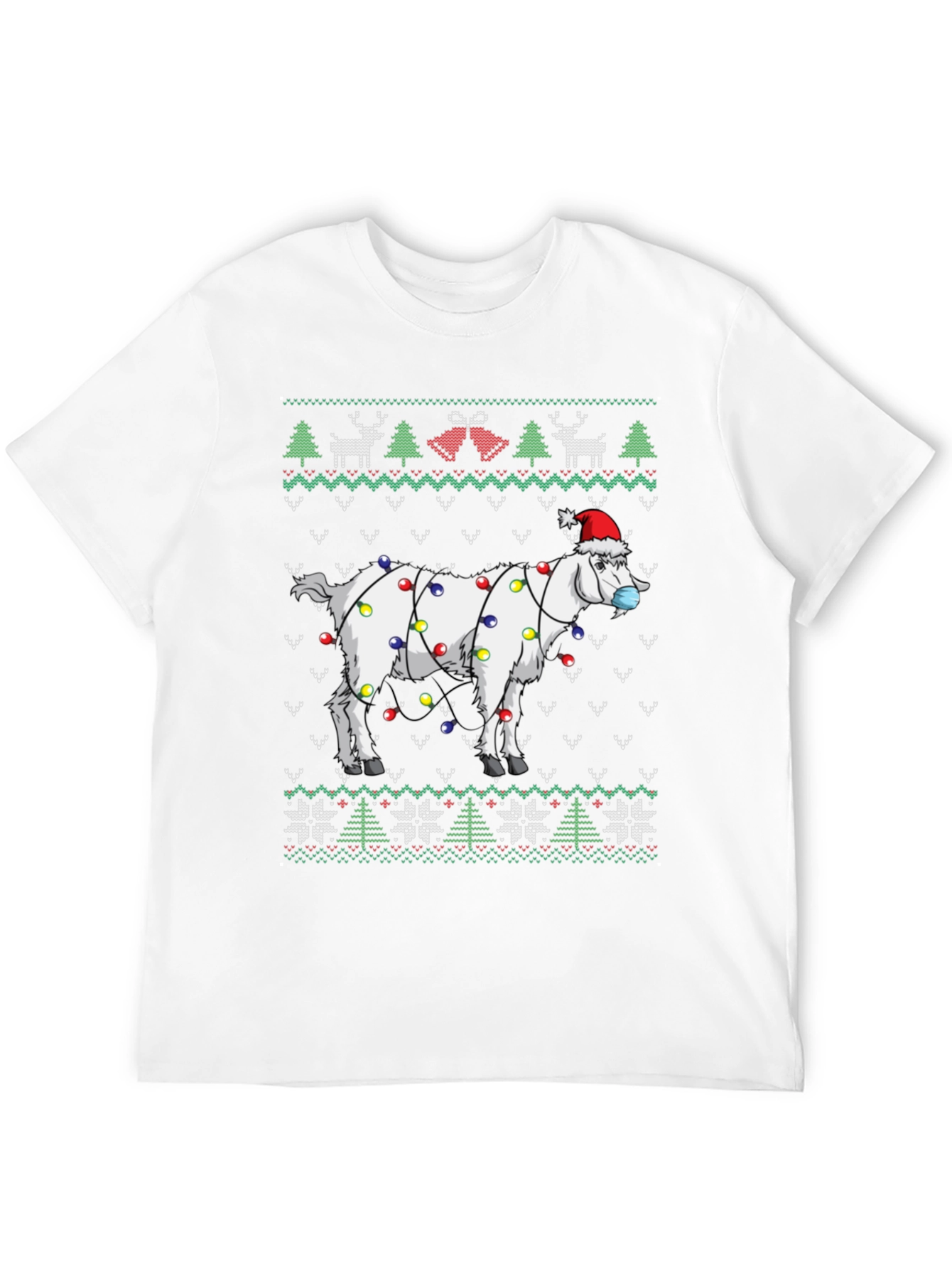 Festive Goat Christmas T-Shirt