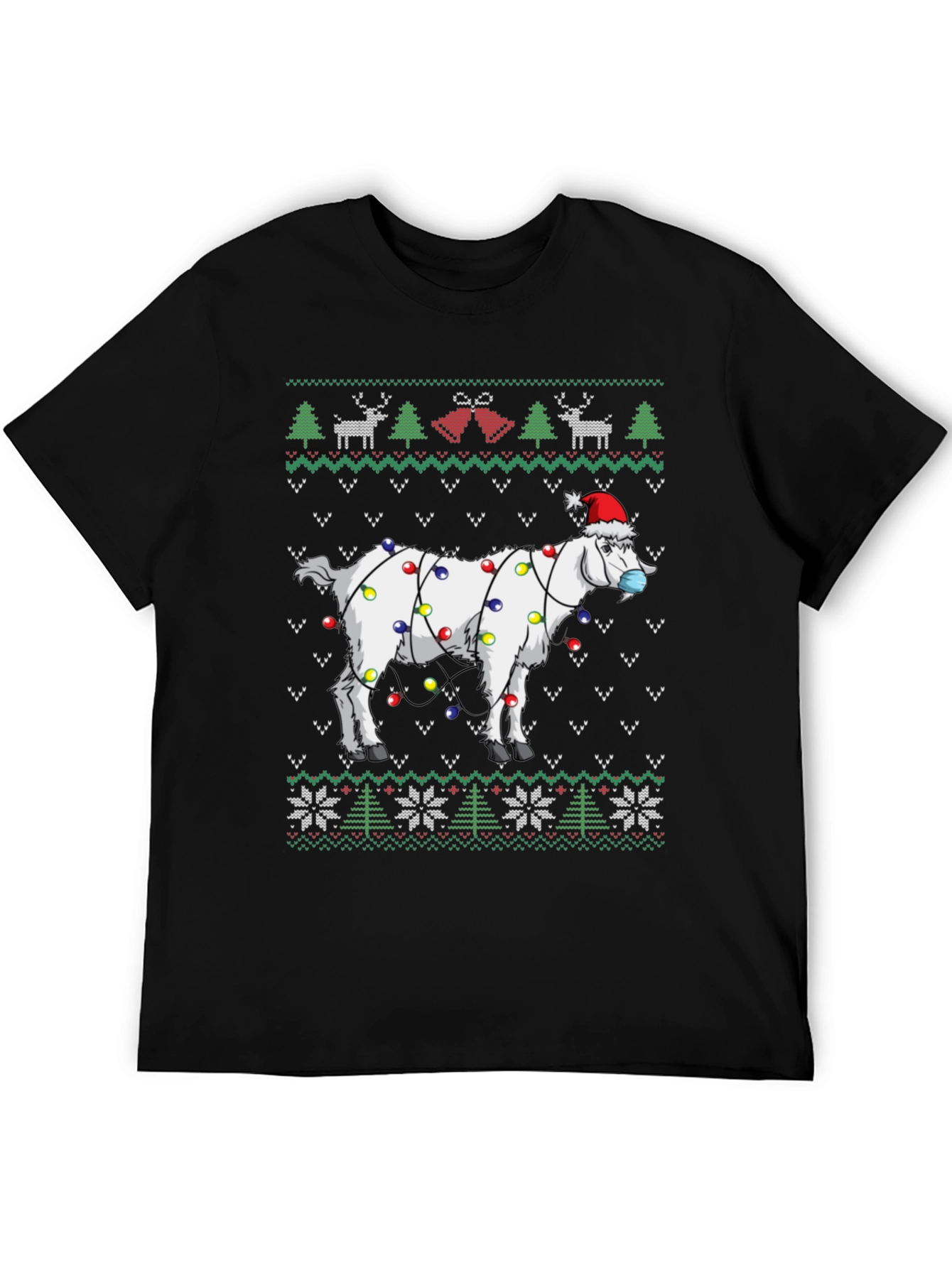 Festive Goat Christmas T-Shirt