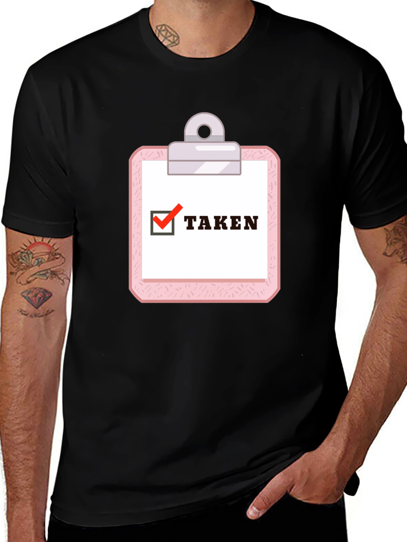 Taken Clipboard Graphic Tee - Novelty T-Shirt