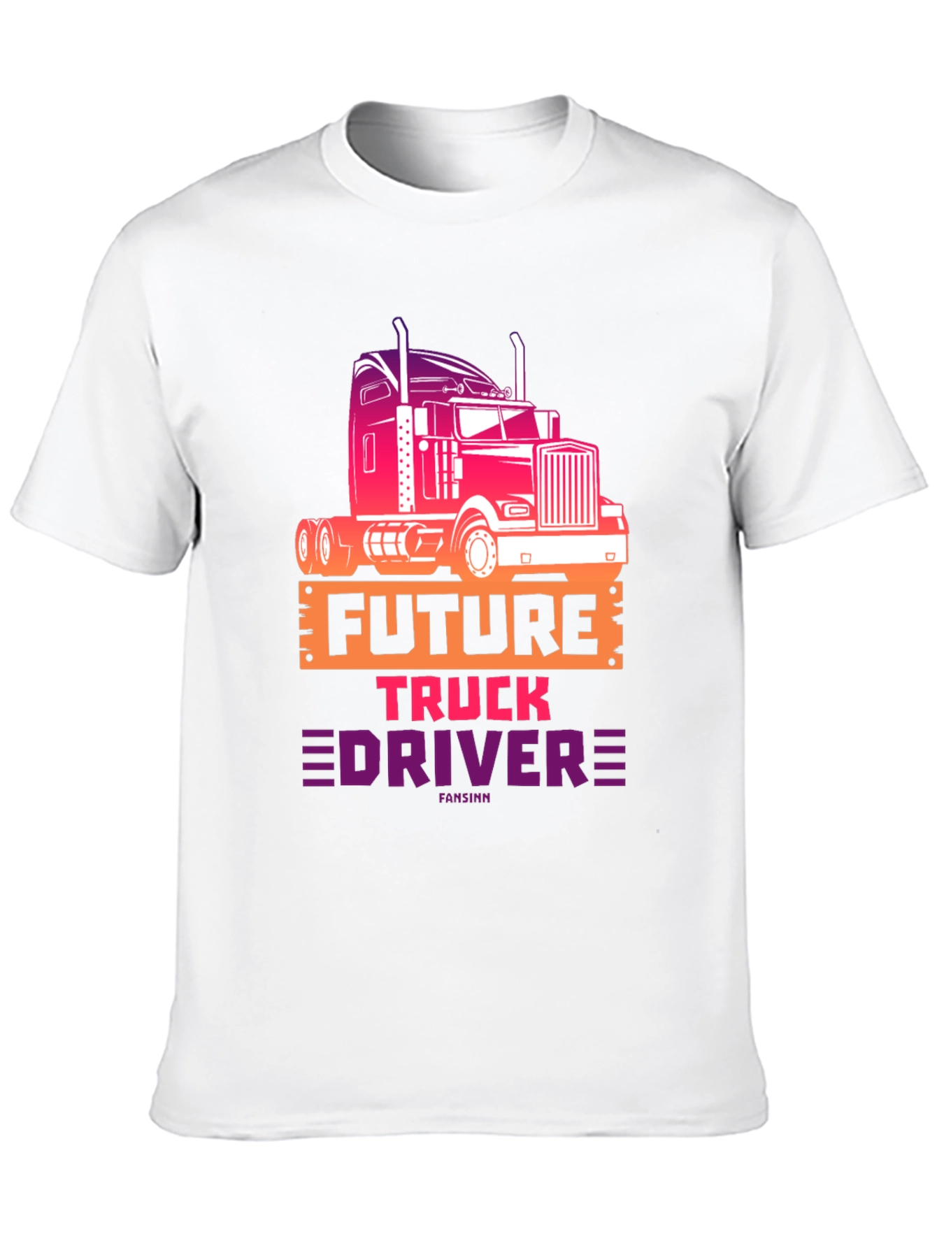 Future Truck Driver Graphic Tee - Black