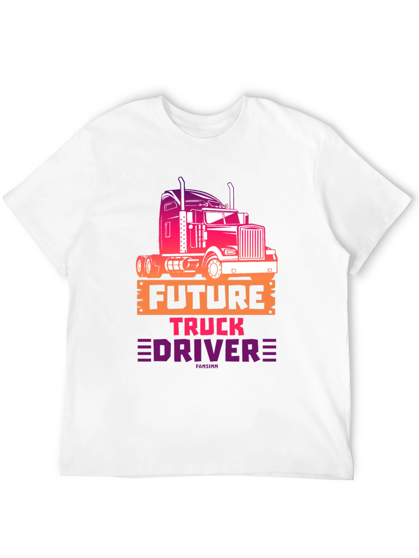 Future Truck Driver Graphic Tee - Black