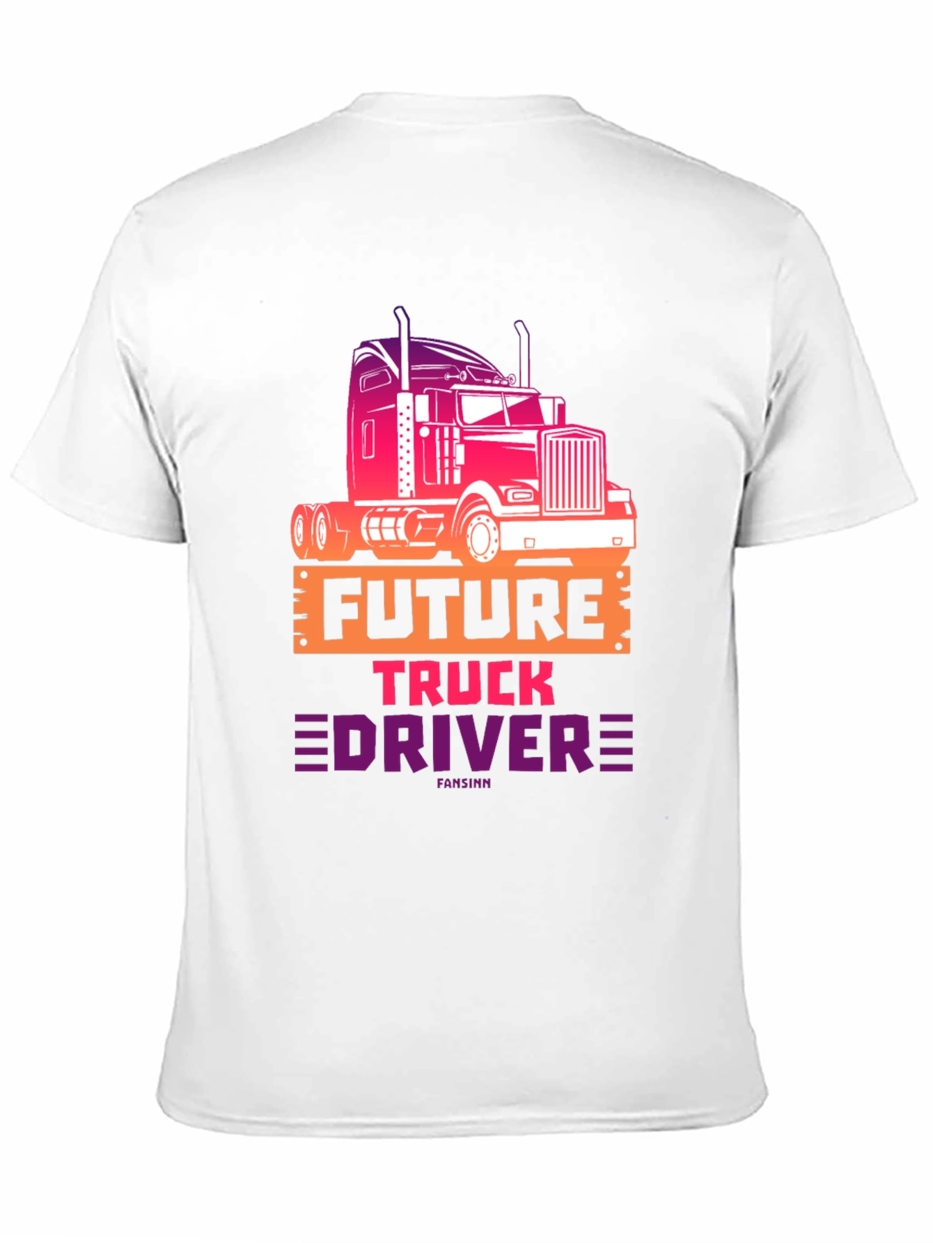 Future Truck Driver Graphic Tee - Black