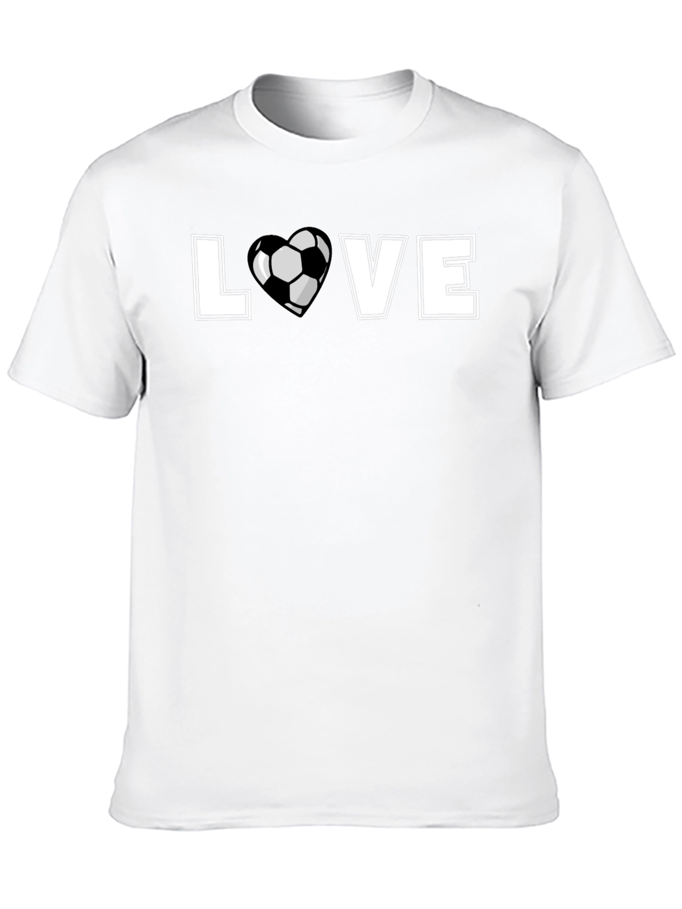 Love Soccer Graphic T-Shirt Black