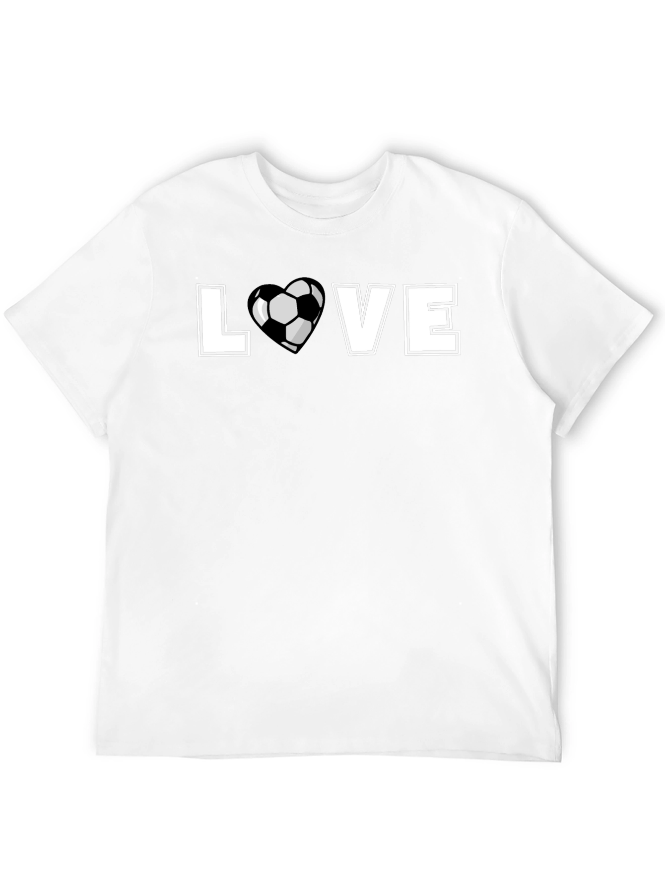 Love Soccer Graphic T-Shirt Black