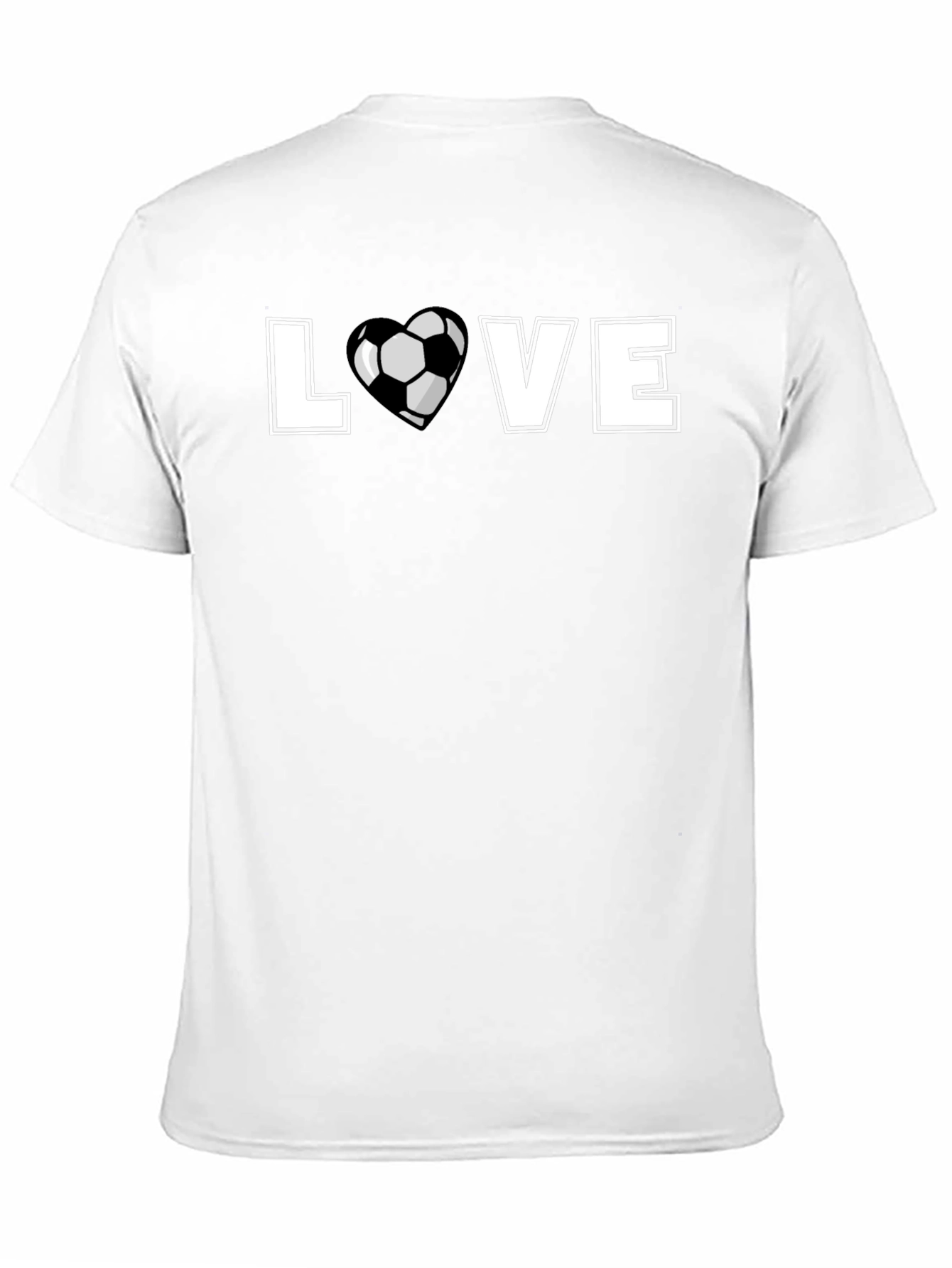 Love Soccer Graphic T-Shirt Black