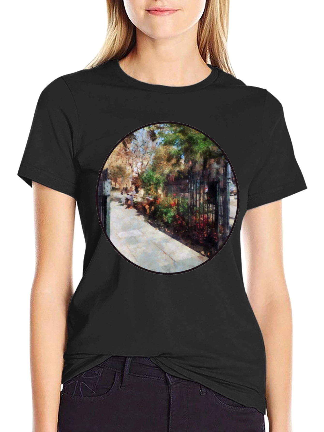 Sidewalk Artwork Black T-Shirt