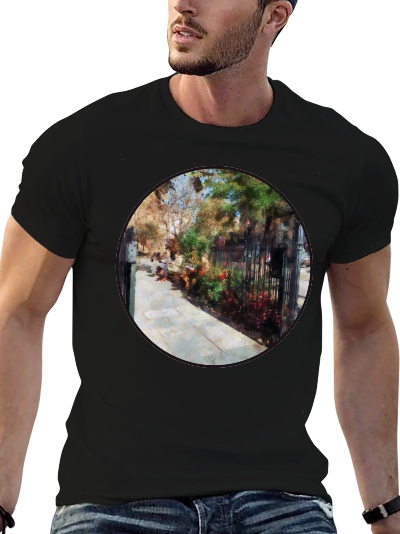 Sidewalk Artwork Black T-Shirt