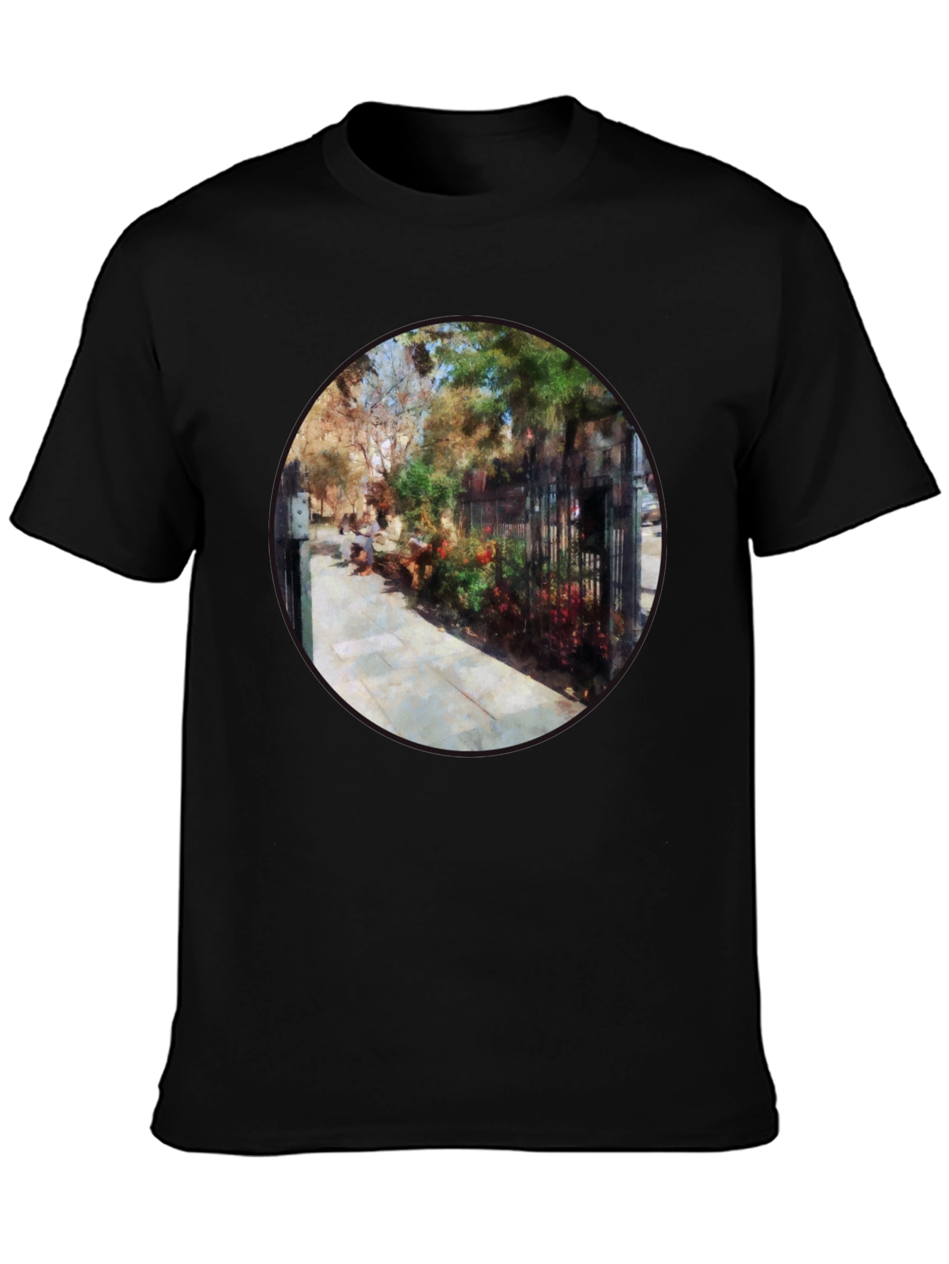 Sidewalk Artwork Black T-Shirt