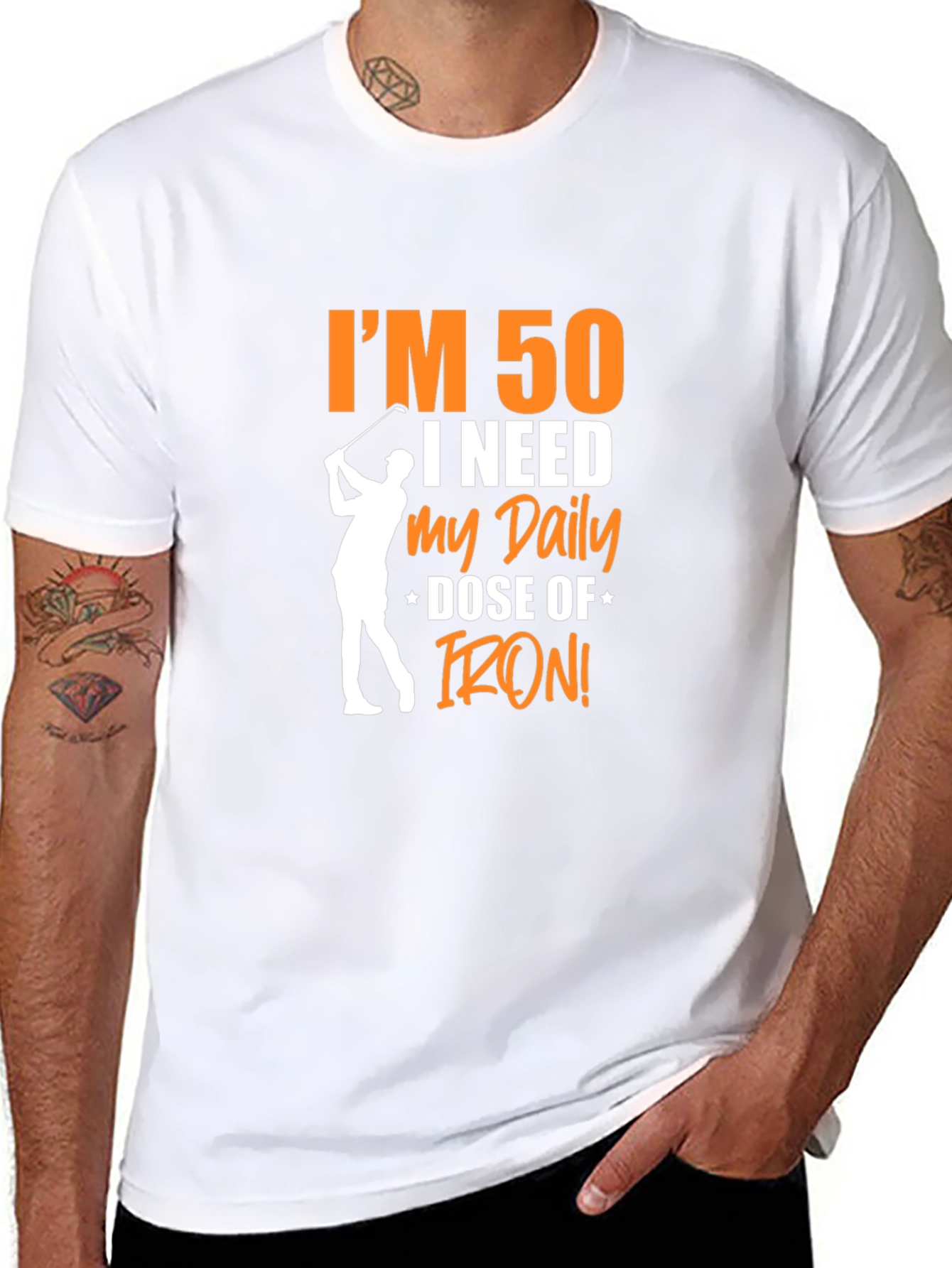 Im 50 Daily Dose of Iron Golf T-Shirt
