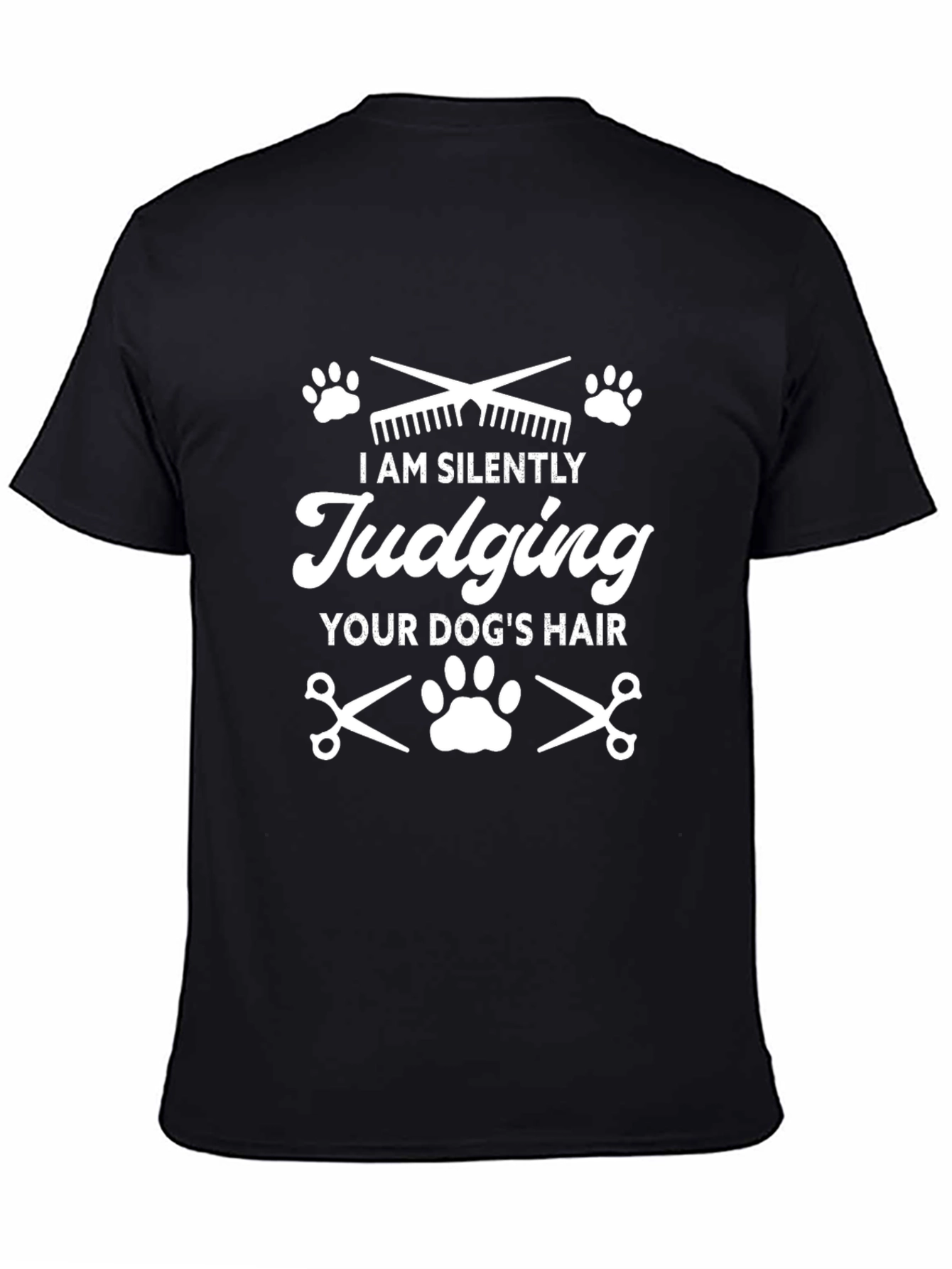I am Silently Judging Dogs Hair T-Shirt