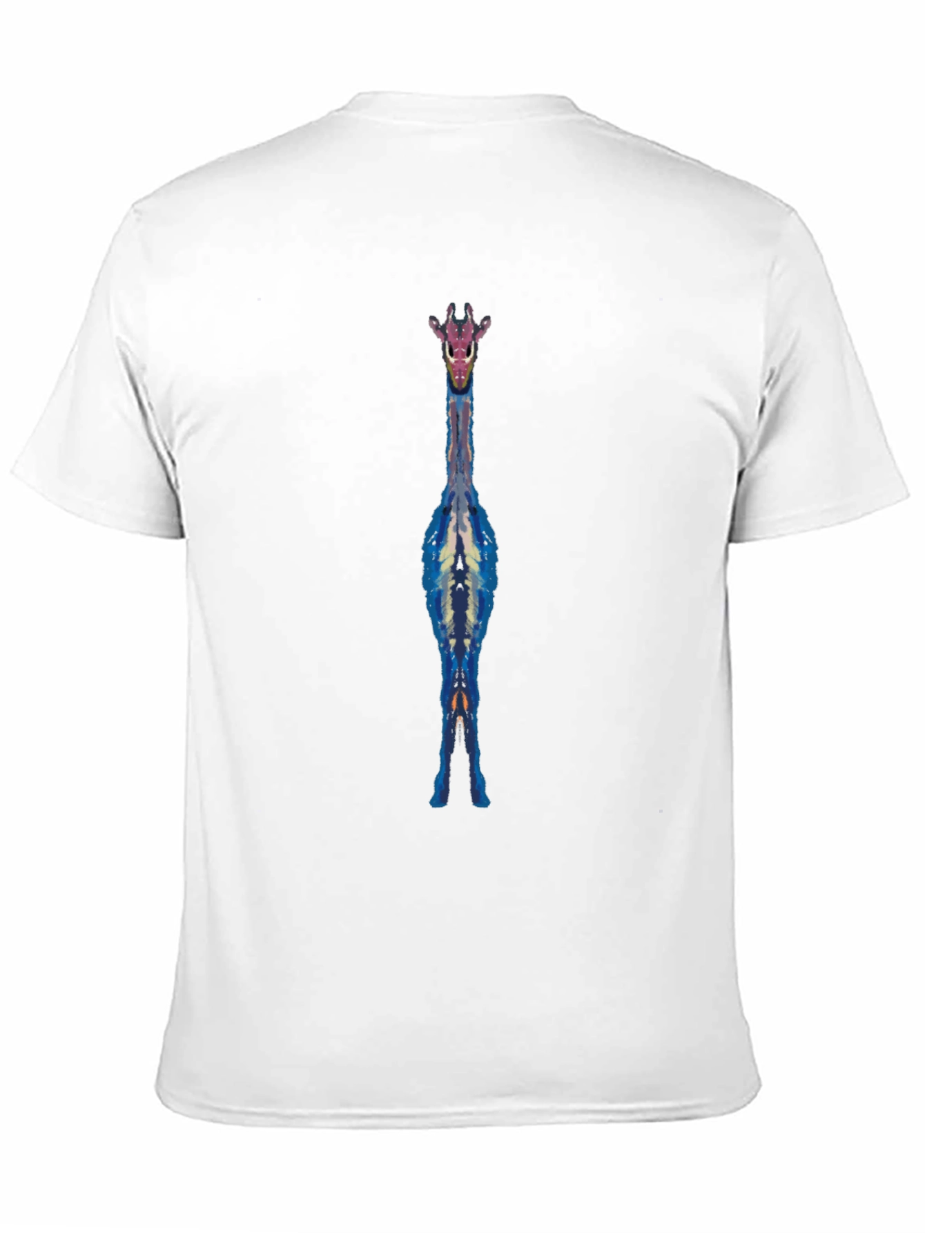 Giraffe Graphic Tee - Black Cotton Blend Casual Shirt
