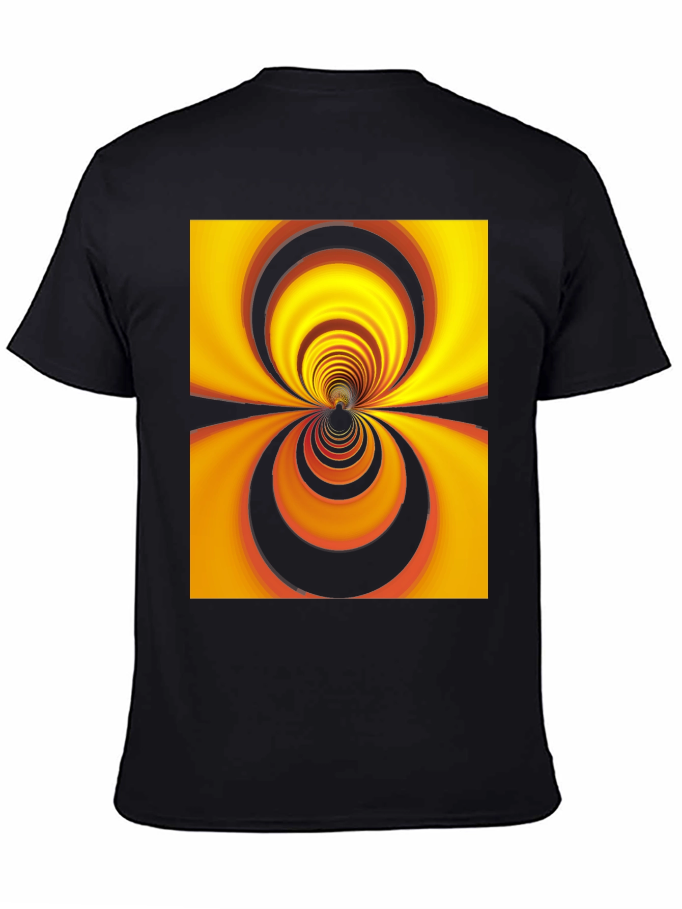 Optical Illusion Black T-Shirt