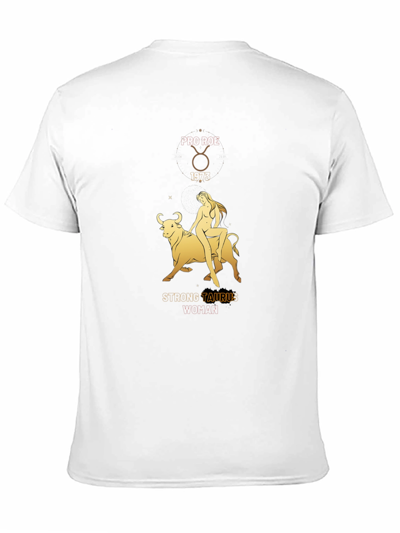 Strong Taurus Woman Black T-Shirt Zodiac Astrology