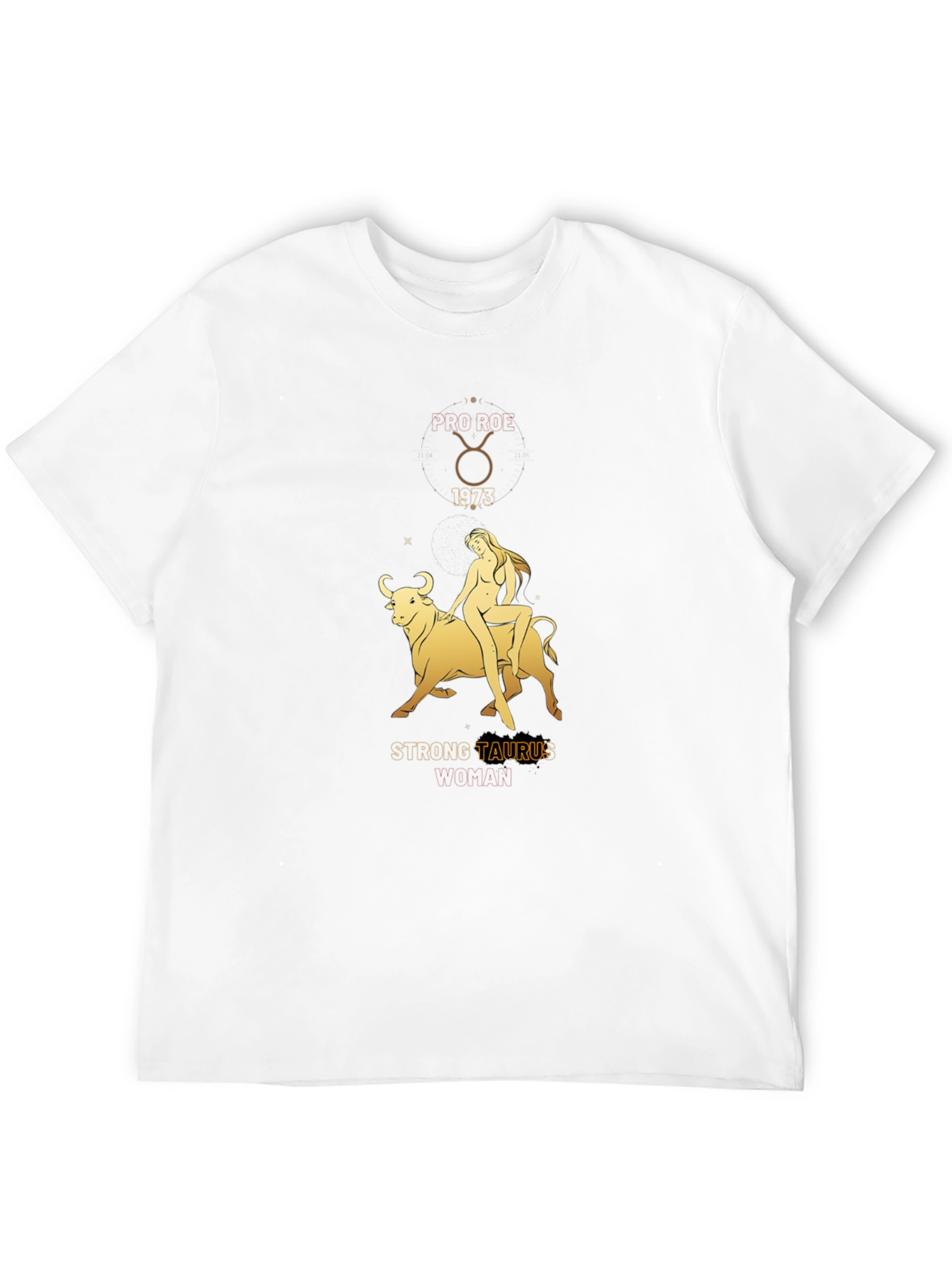 Strong Taurus Woman Black T-Shirt Zodiac Astrology