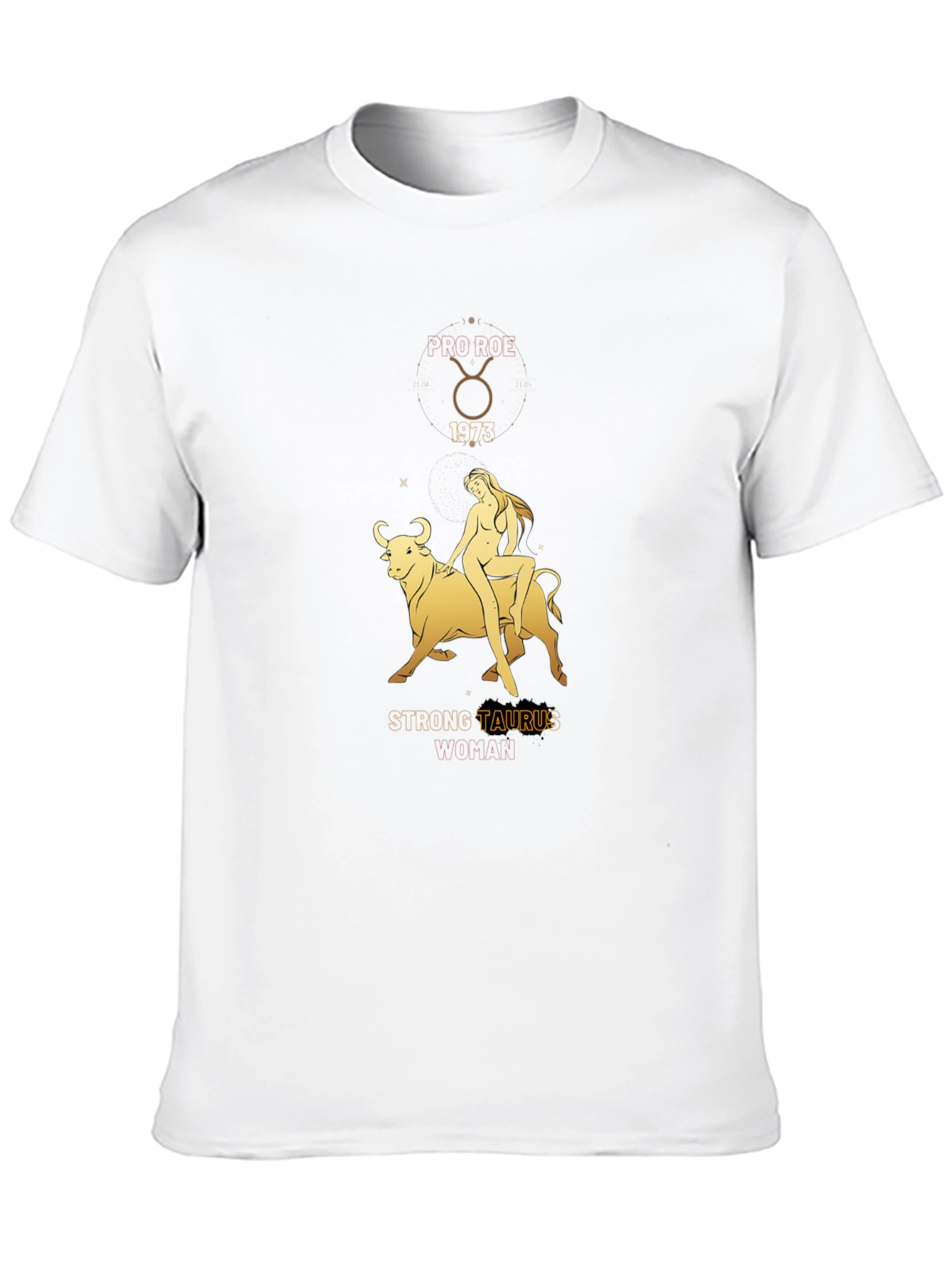 Strong Taurus Woman Black T-Shirt Zodiac Astrology
