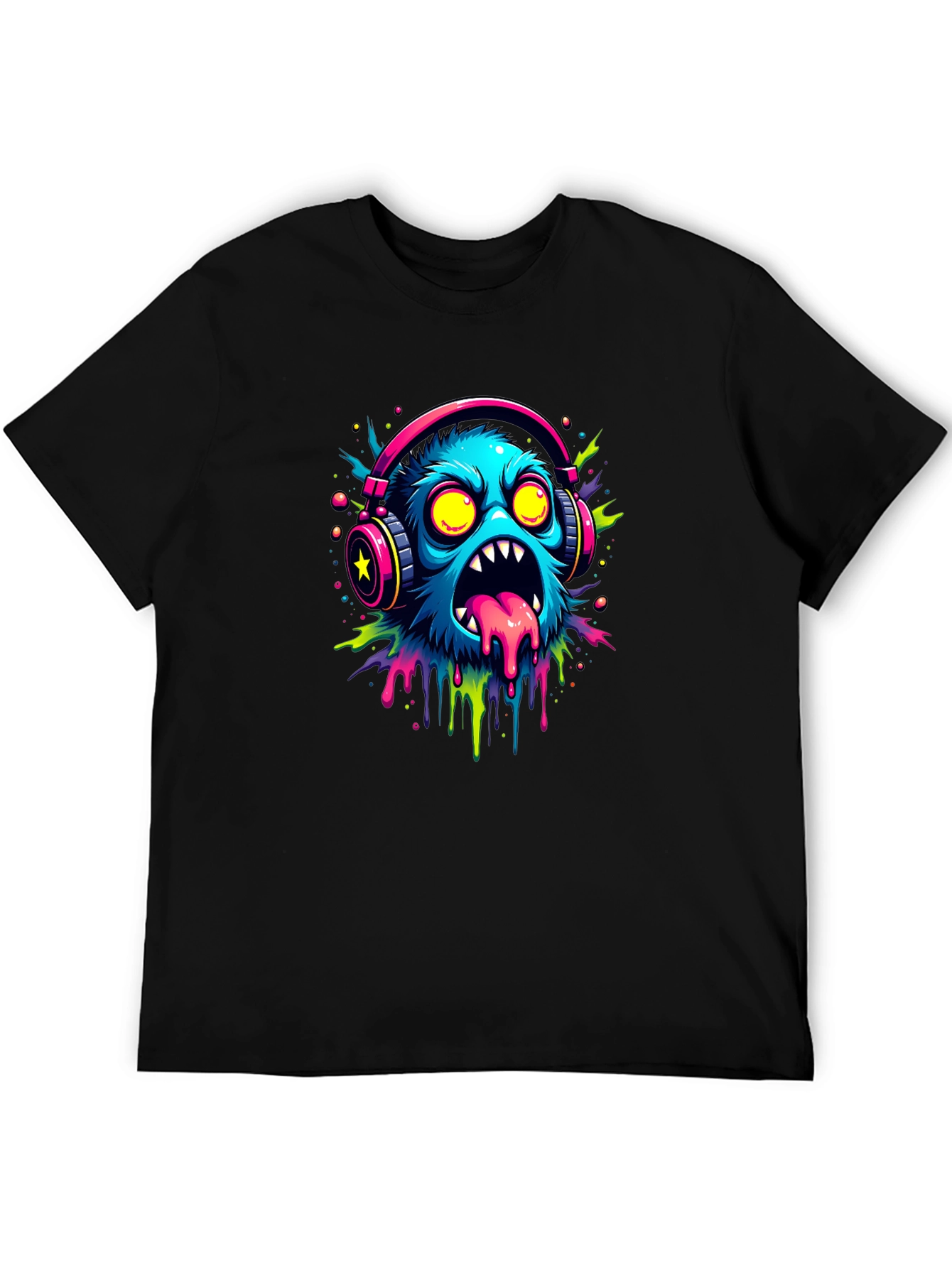 Monster Graphic Black Tee