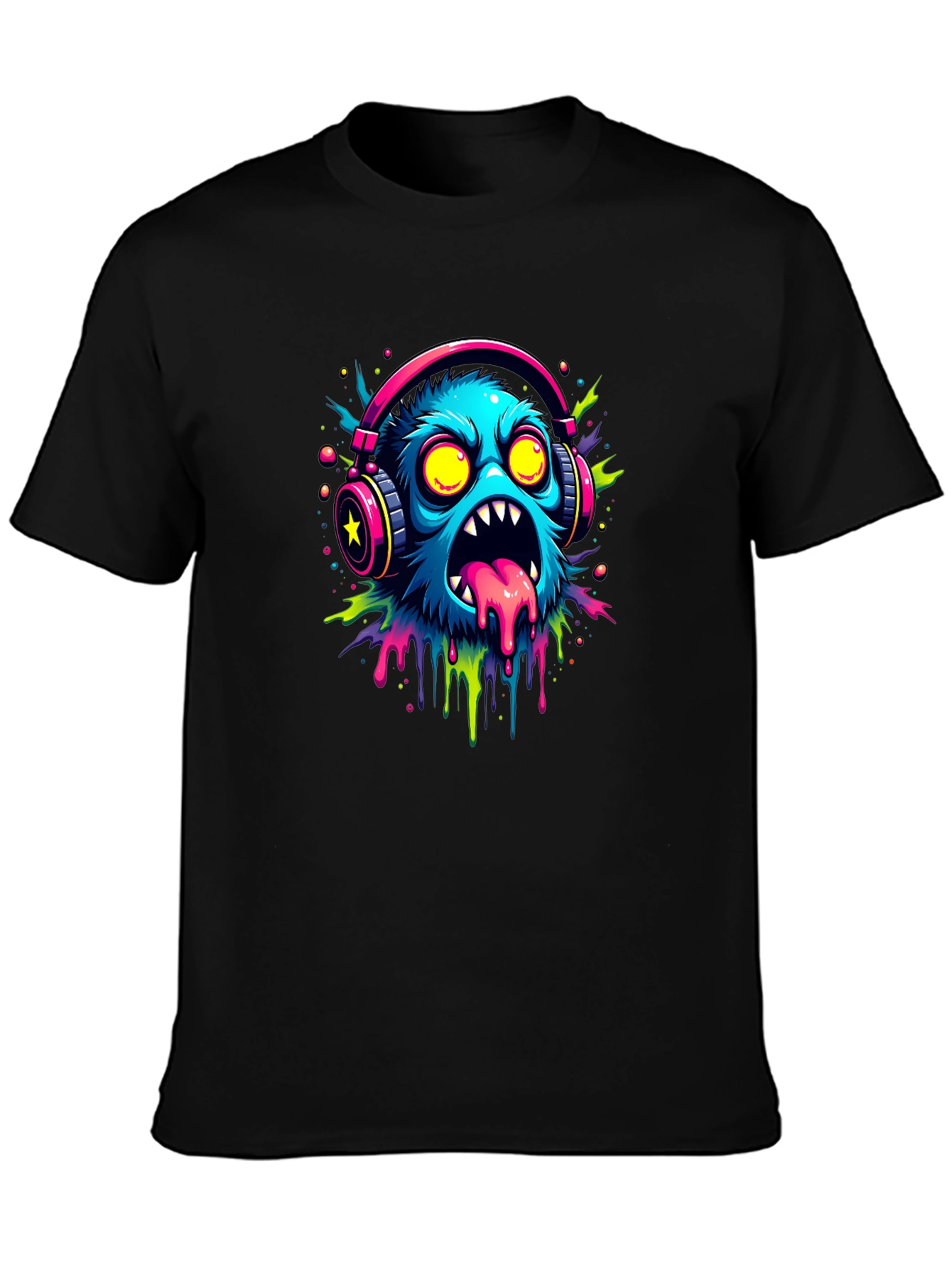 Monster Graphic Black Tee