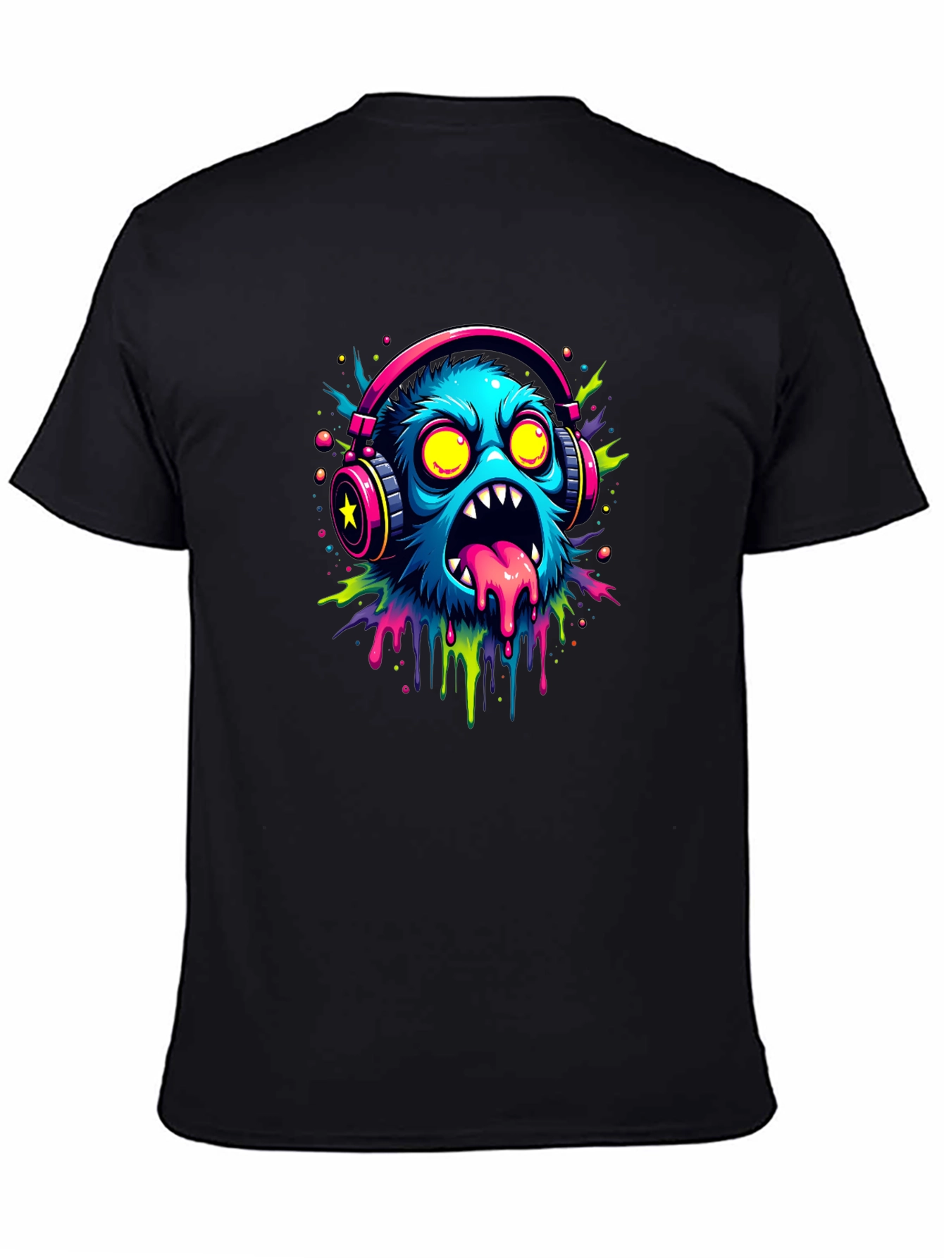Monster Graphic Black Tee